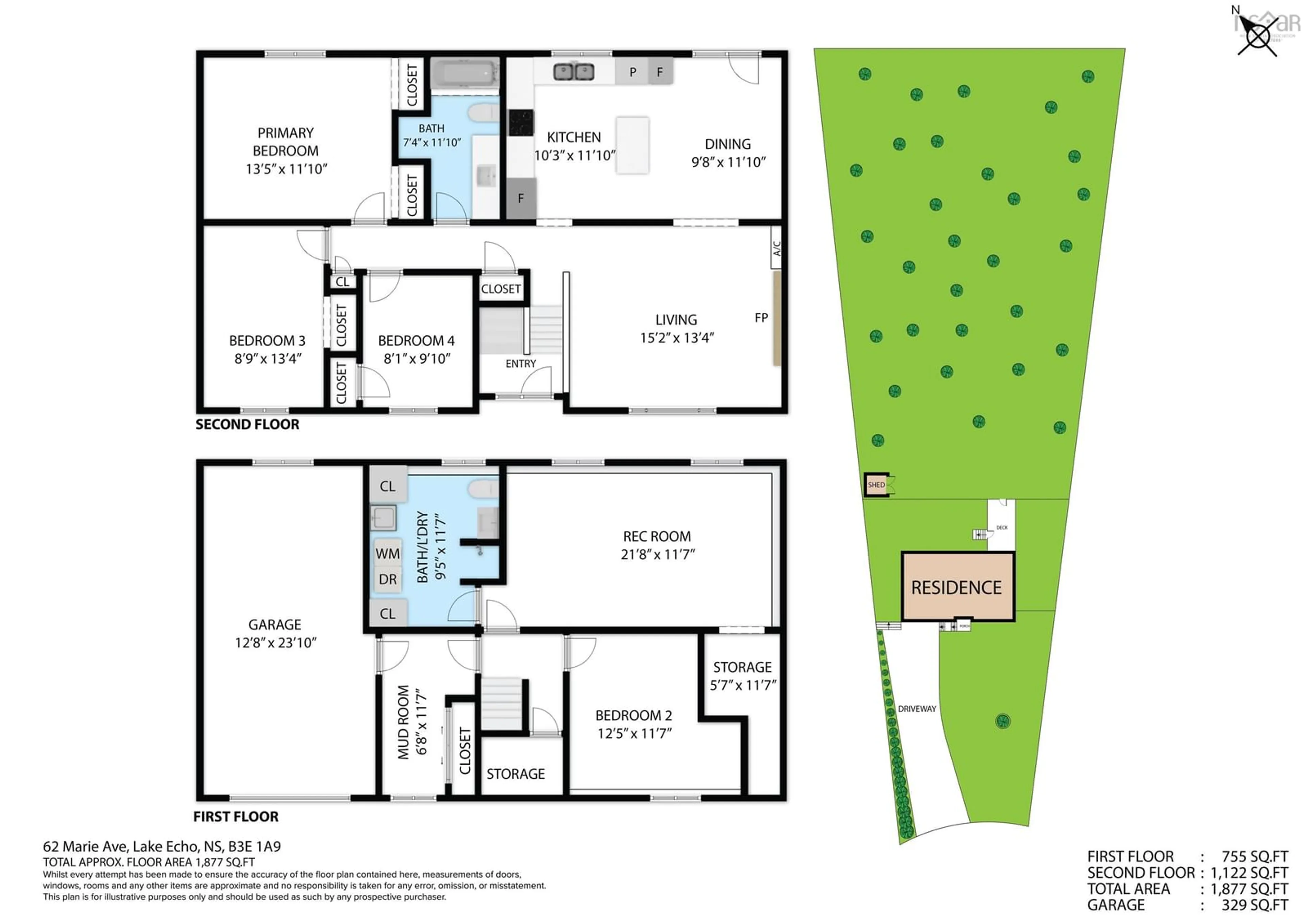 Floor plan for 62 Marie Avenue Ave, Lake Echo Nova Scotia B3E 1A9