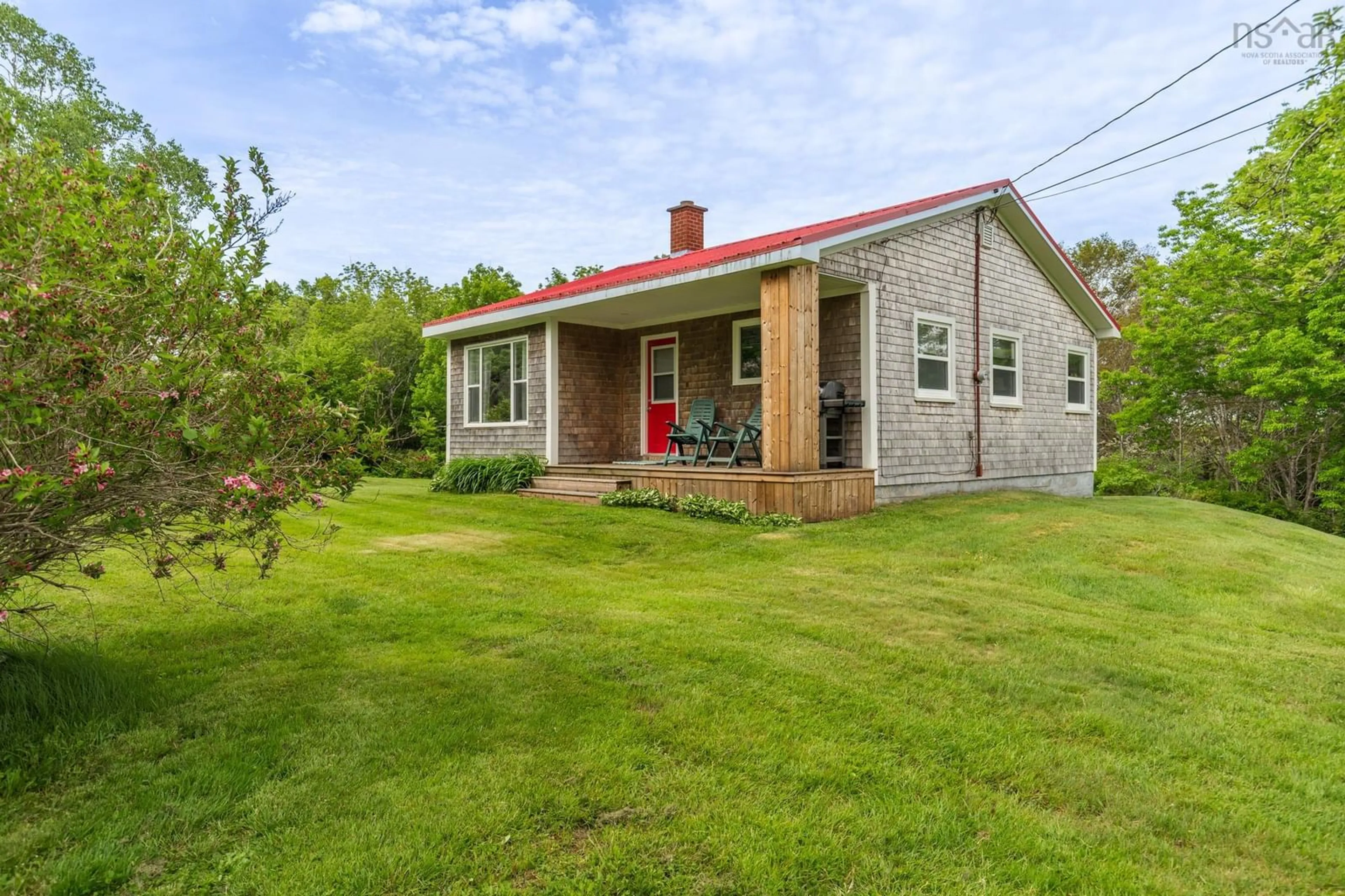 A pic from outside/outdoor area/front of a property/back of a property/a pic from drone, building for 112 Kelly Rd, Carleton Nova Scotia B5A 5R2