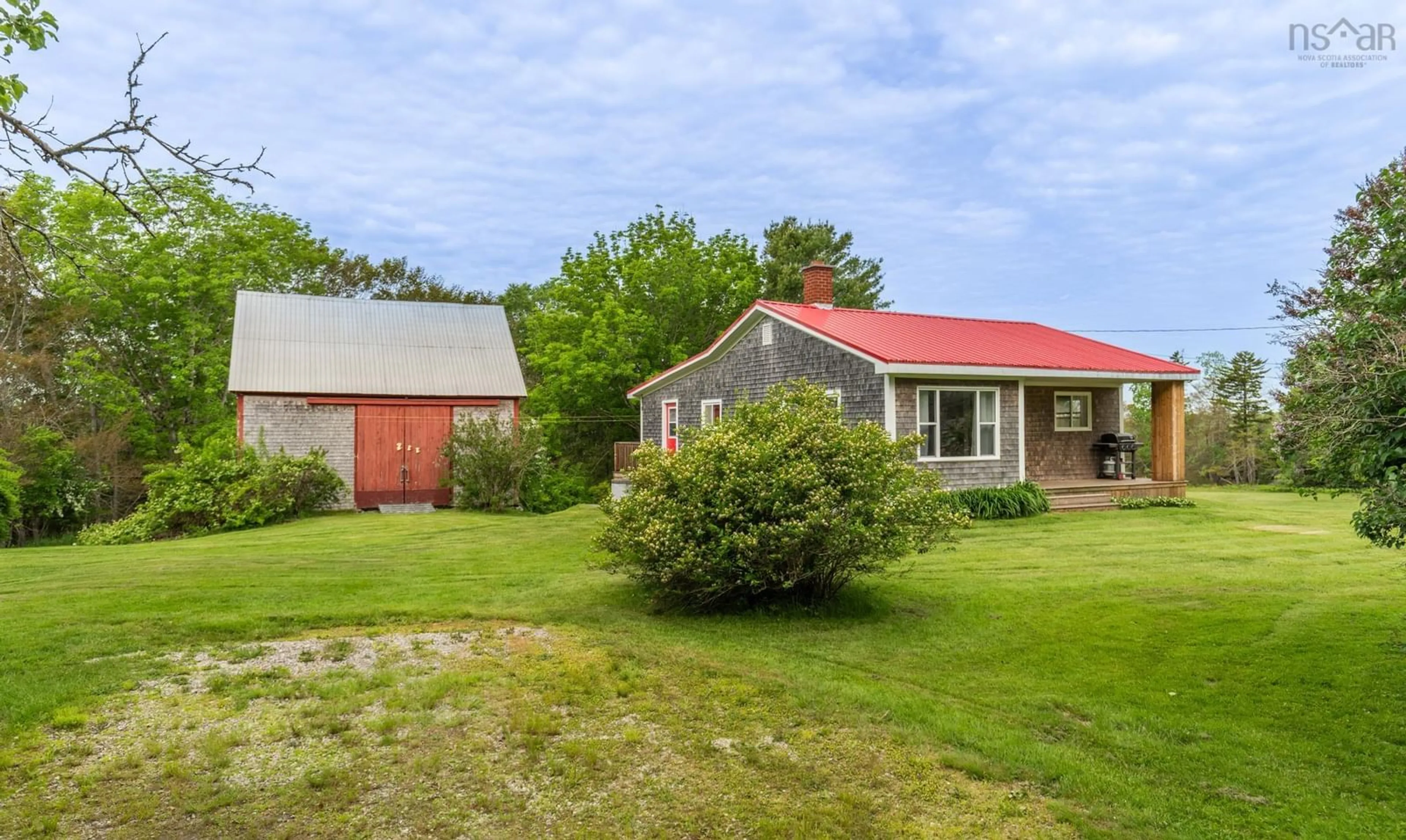 A pic from outside/outdoor area/front of a property/back of a property/a pic from drone, unknown for 112 Kelly Rd, Carleton Nova Scotia B5A 5R2