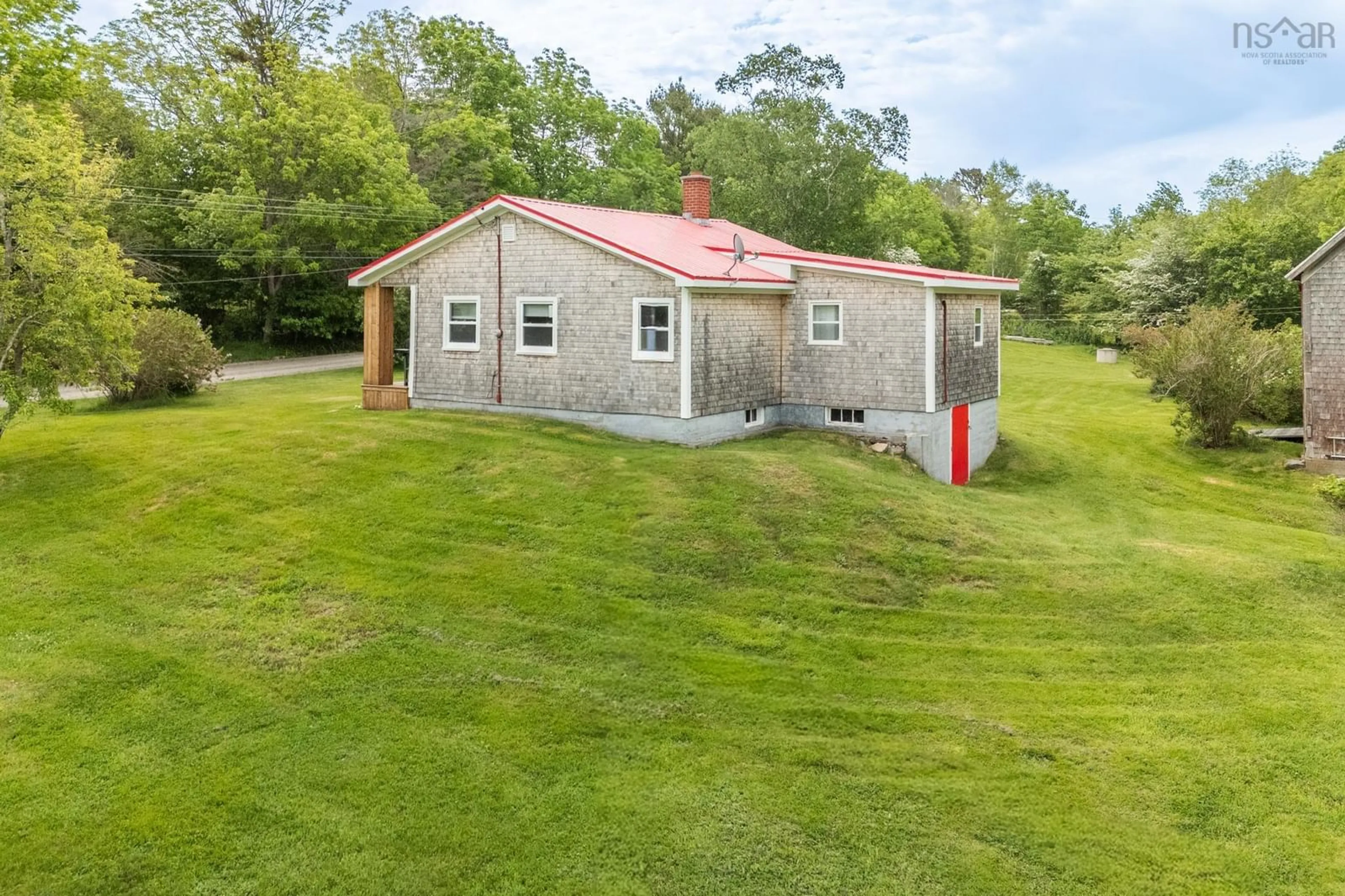 A pic from outside/outdoor area/front of a property/back of a property/a pic from drone, building for 112 Kelly Rd, Carleton Nova Scotia B5A 5R2