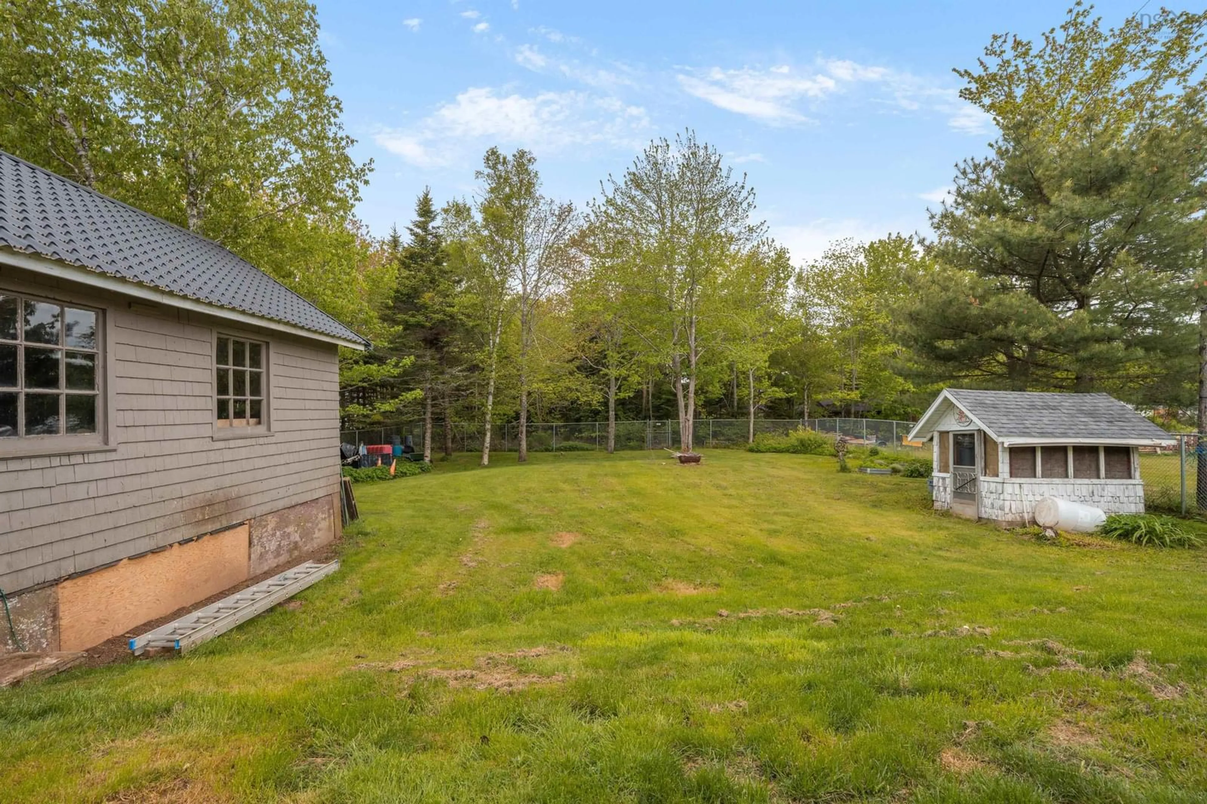 Patio, forest/trees view for 7777 Highway 207 Hwy, West Chezzetcook Nova Scotia B0J 2L0