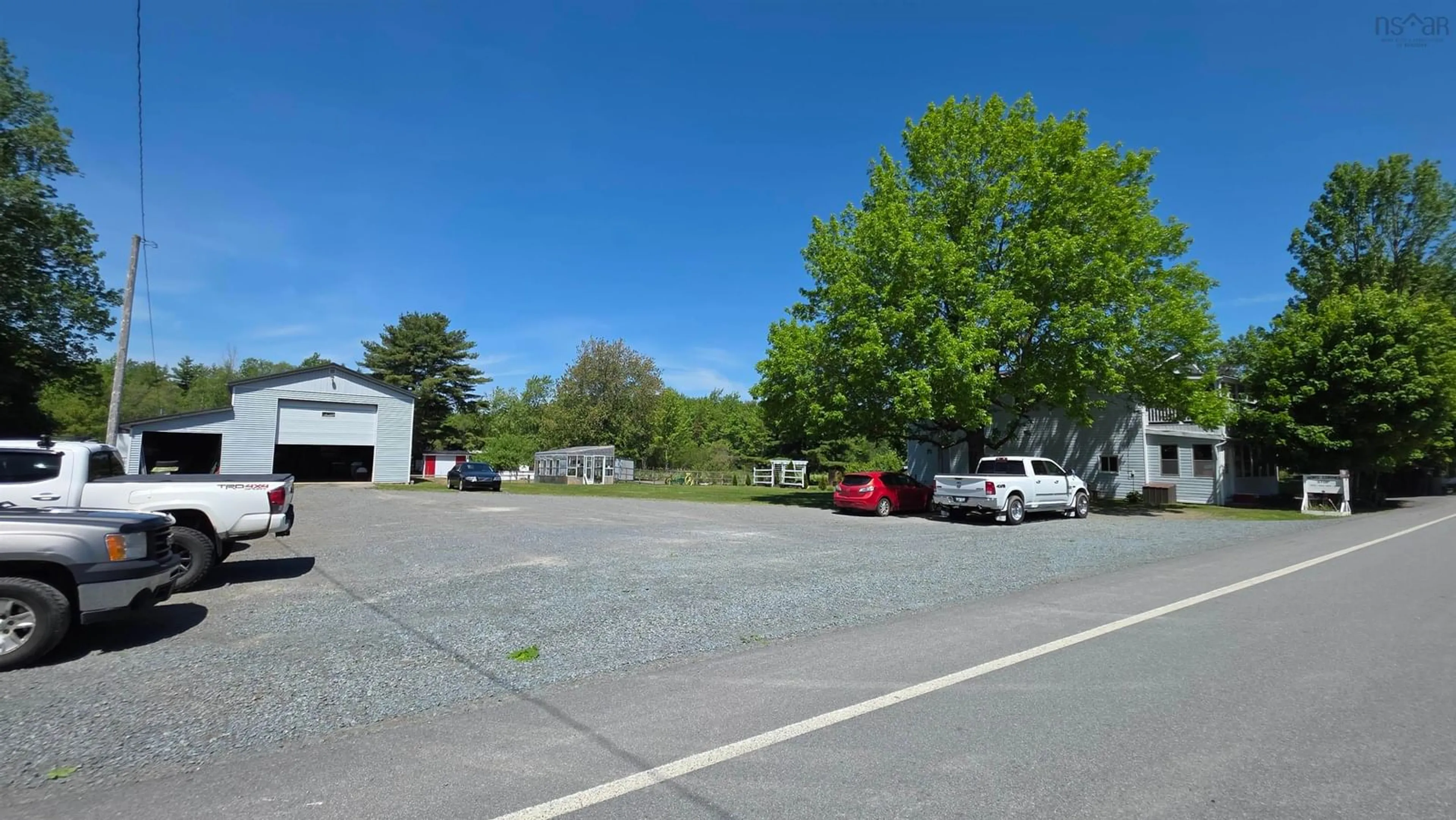 A pic from outside/outdoor area/front of a property/back of a property/a pic from drone, unknown for 6148 Highway 208, North Brookfield Nova Scotia B0T 1X0