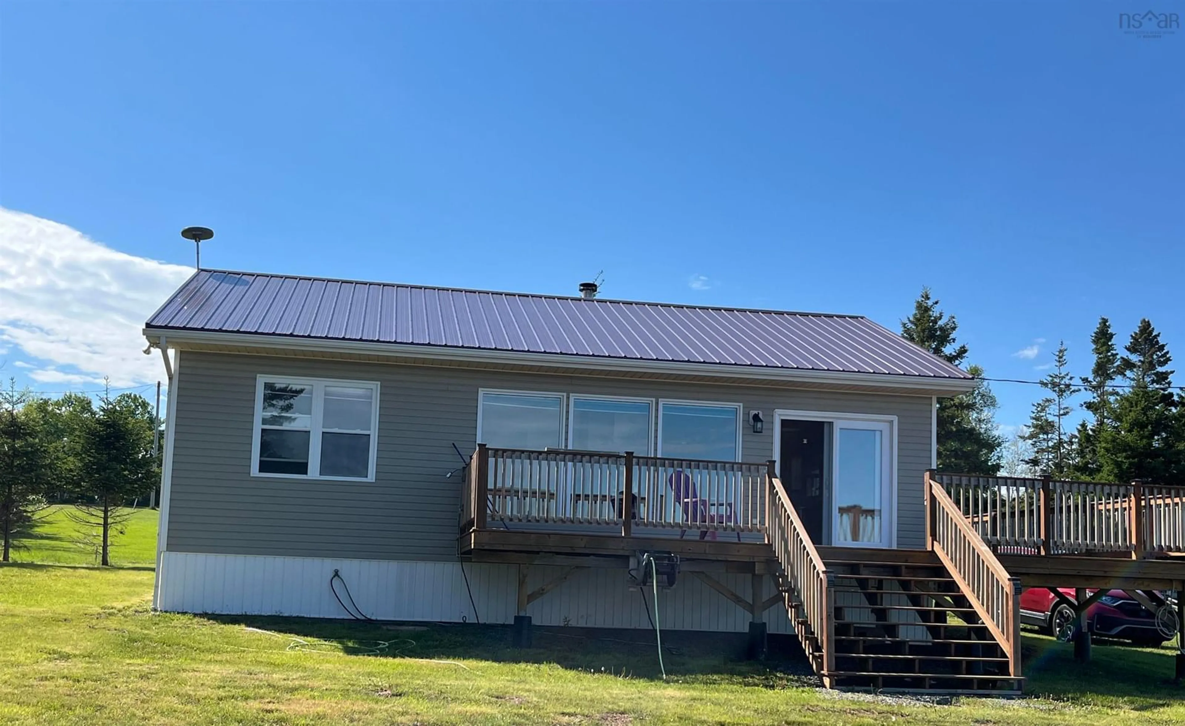 Home with vinyl exterior material, building for 376 Smith Point Rd, Fox Harbour Nova Scotia B0K 1Y0