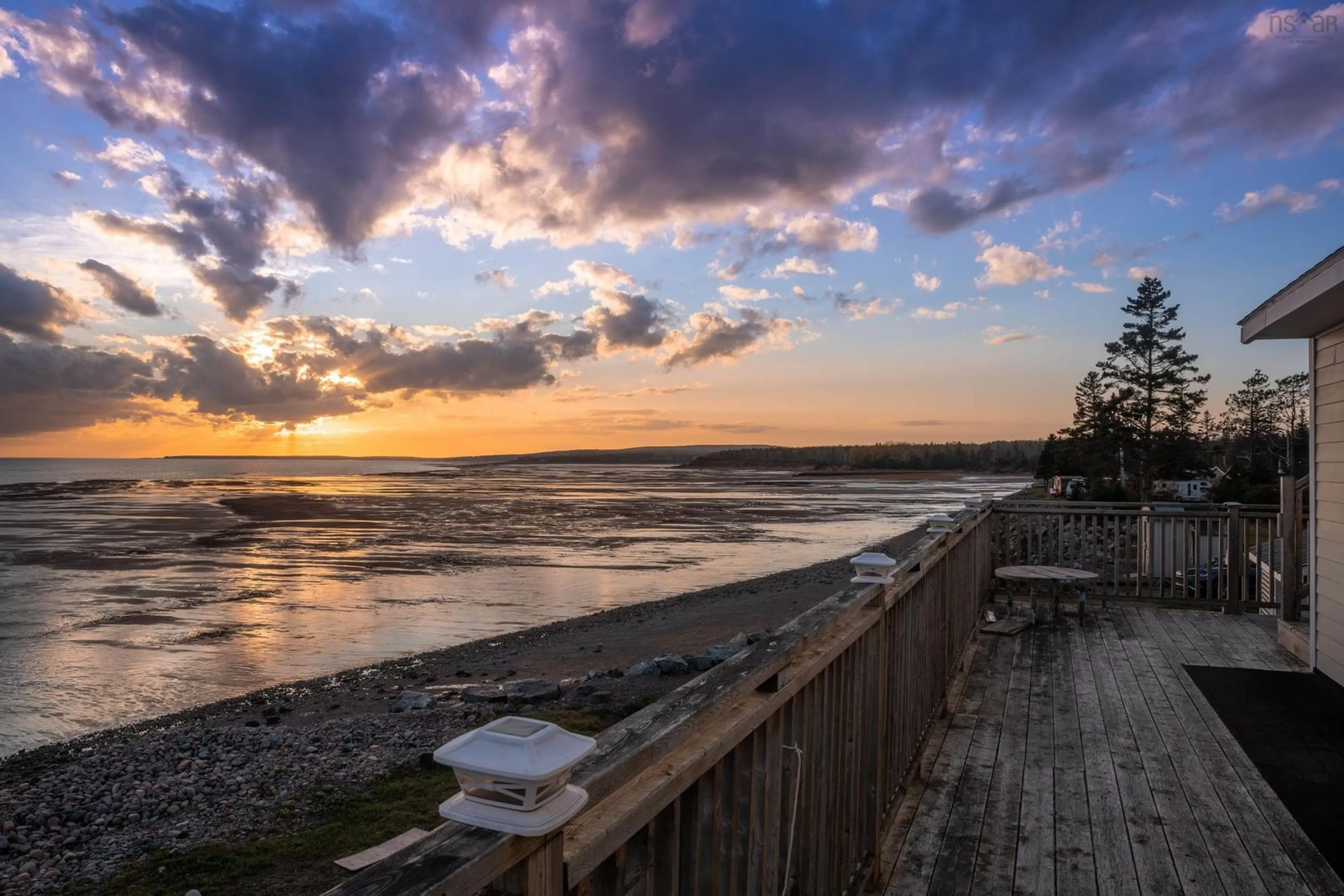 Patio, water/lake/river/ocean view for 32 Evergreen Crt, Bass River Nova Scotia B0M 1B0