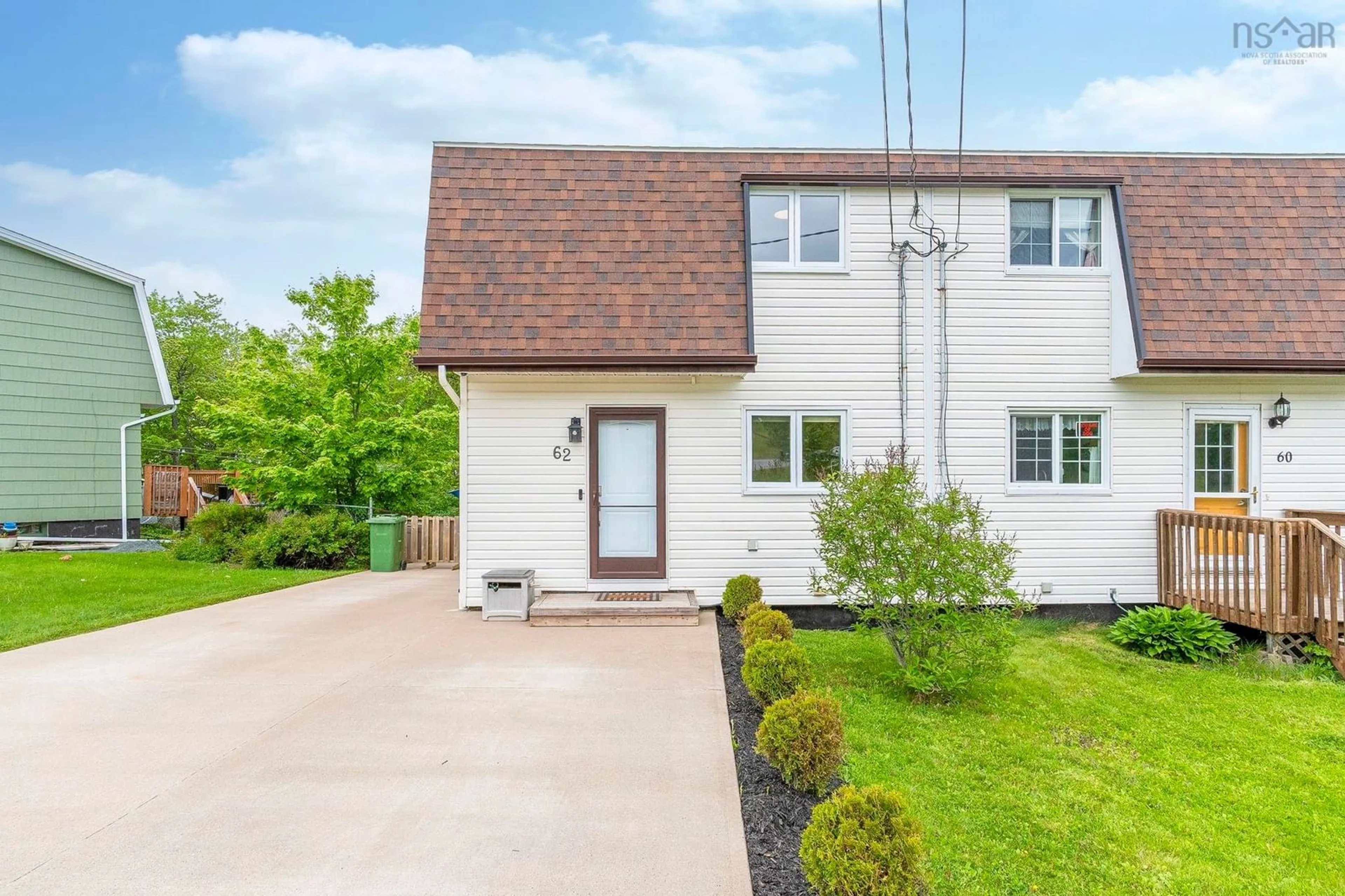 Home with vinyl exterior material, street for 62 Topsail Blvd, Dartmouth Nova Scotia B2W 4A6
