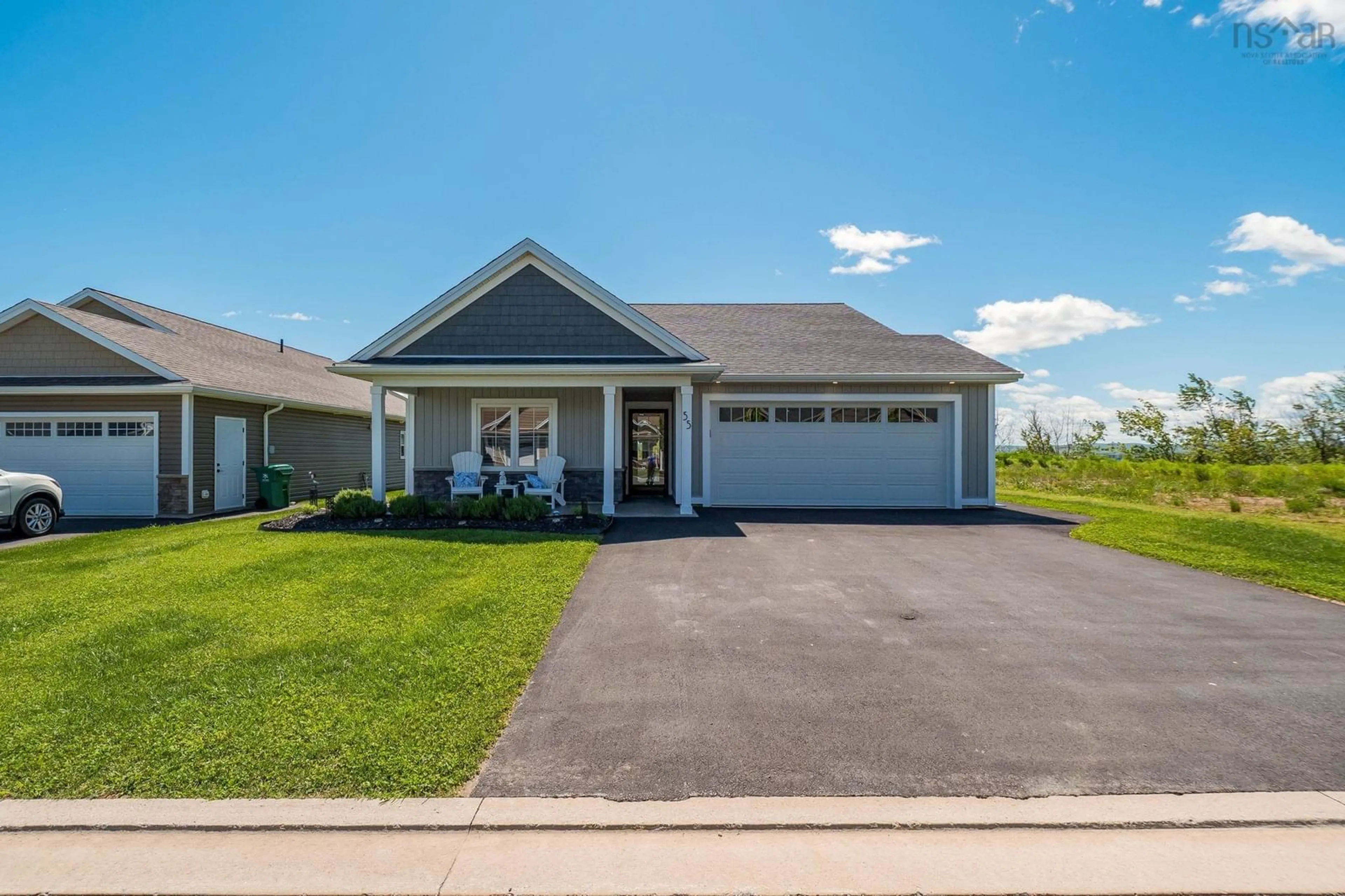 Home with vinyl exterior material, street for 55 Community Way, Garlands Crossing Nova Scotia B0N 2T0