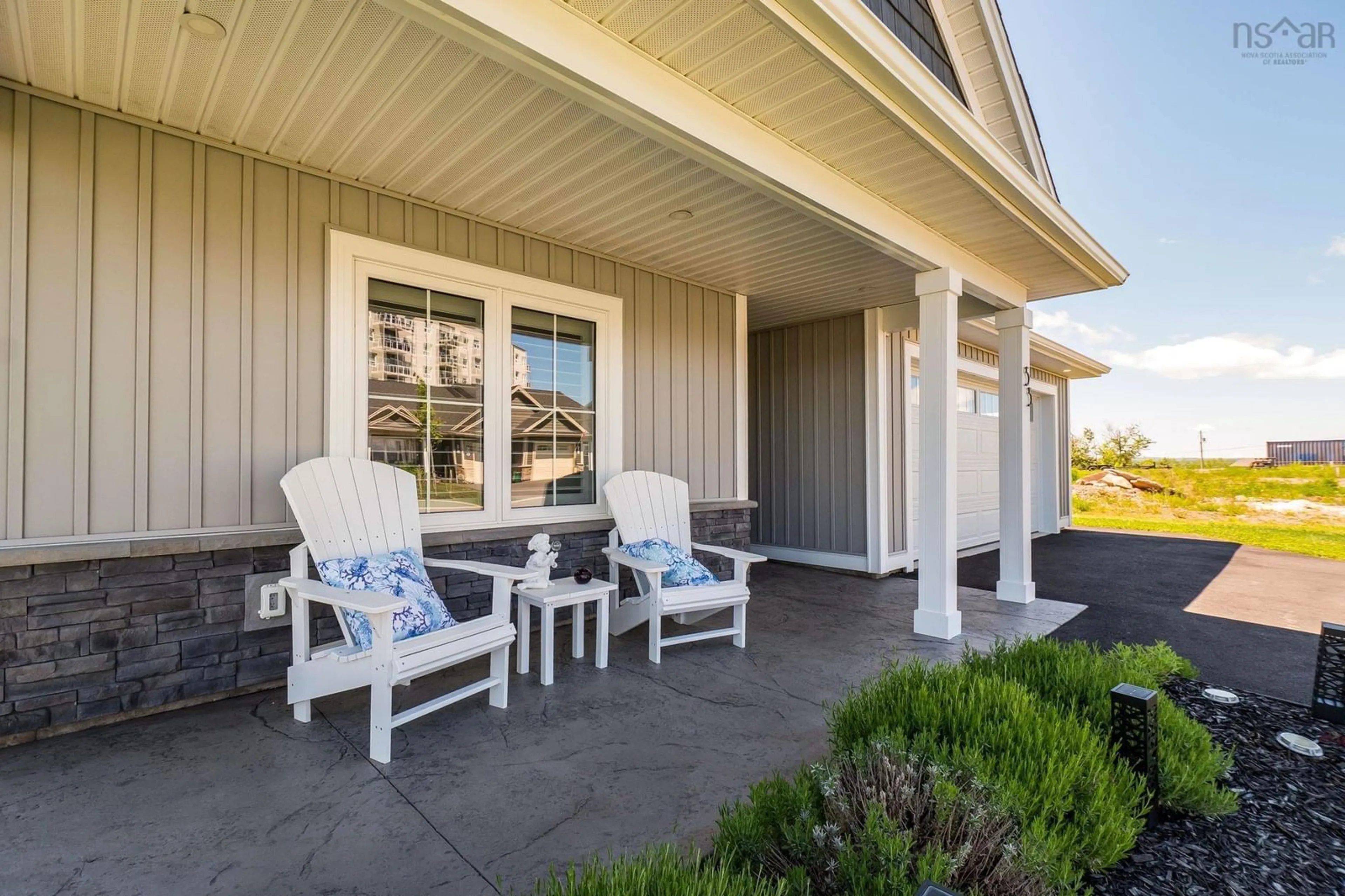 Patio, water/lake/river/ocean view for 55 Community Way, Garlands Crossing Nova Scotia B0N 2T0