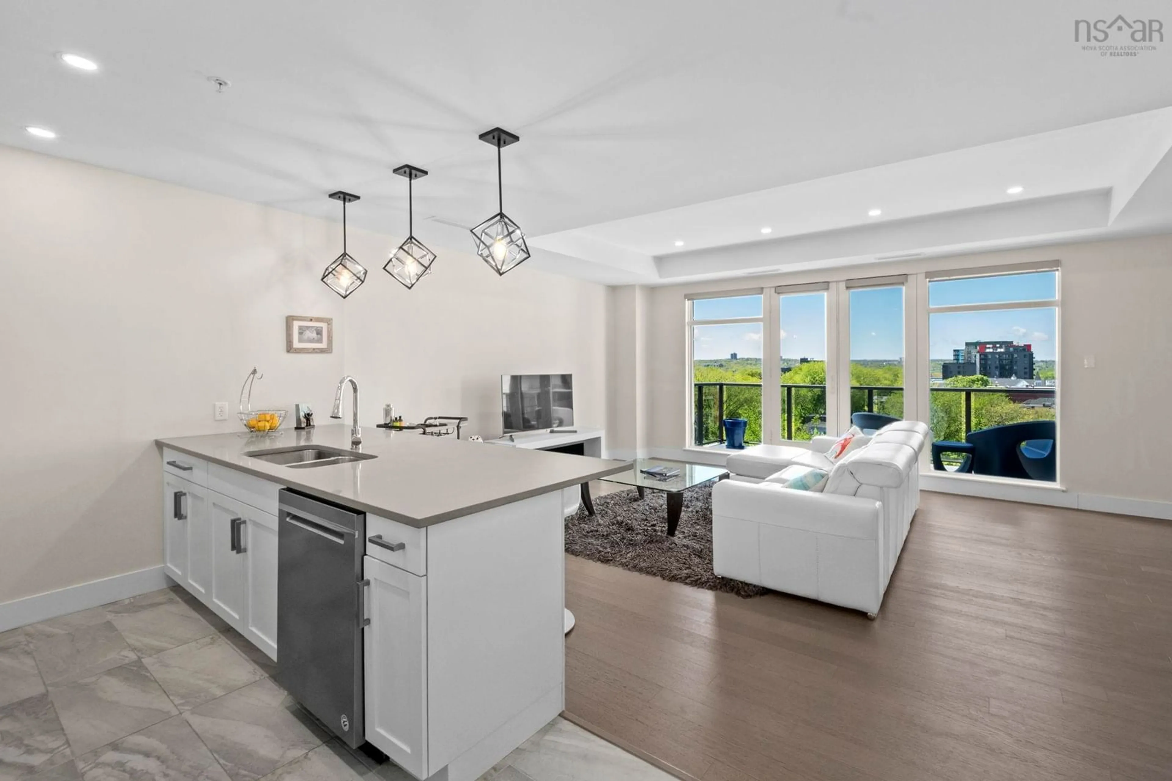 Open concept kitchen, ceramic/tile floor for 1990 Vernon #705, Halifax Nova Scotia B3H 0B8