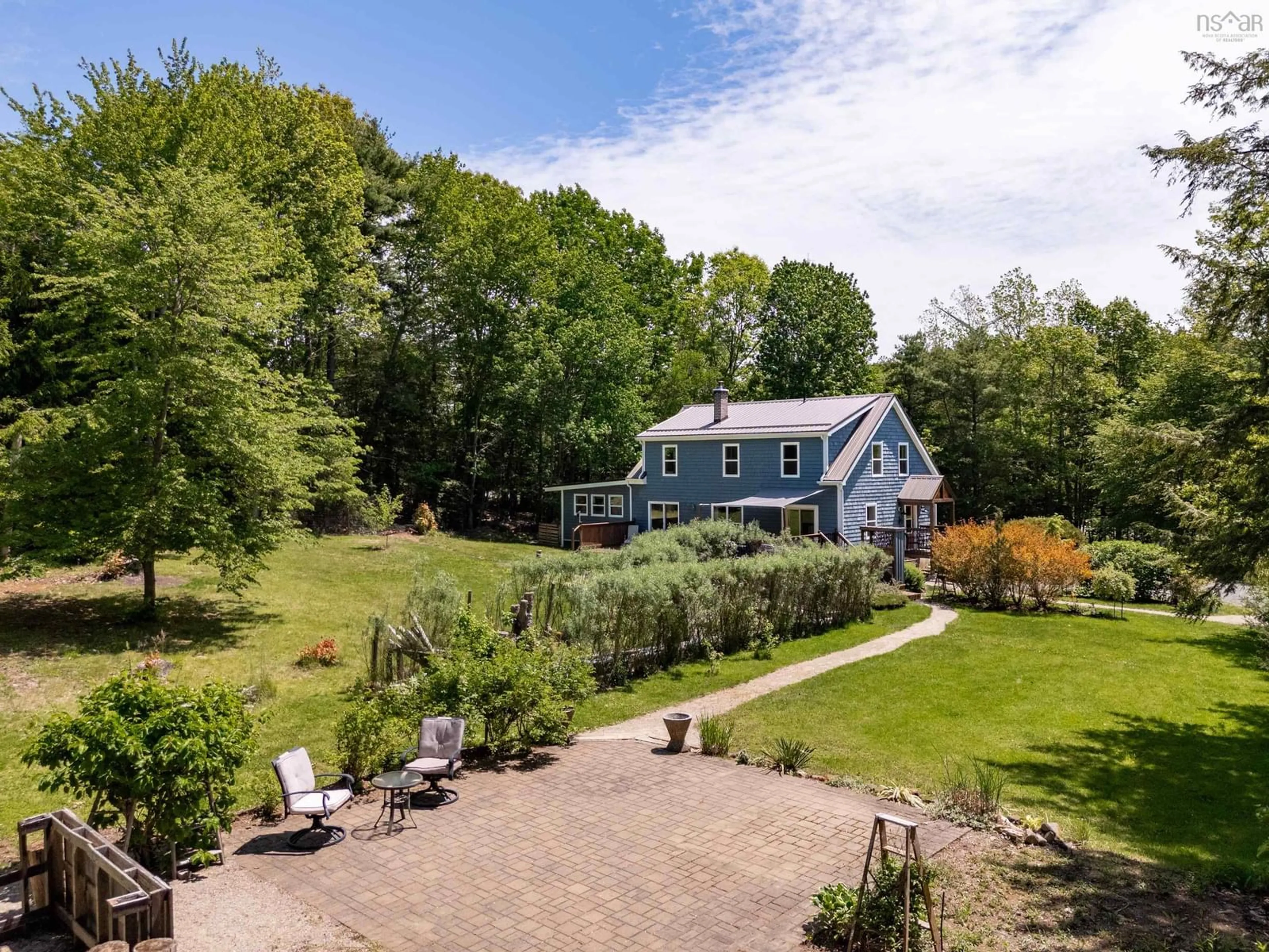 A pic from outside/outdoor area/front of a property/back of a property/a pic from drone, water/lake/river/ocean view for 221 Naugler Rd, Pine Grove Nova Scotia B4V 8C9