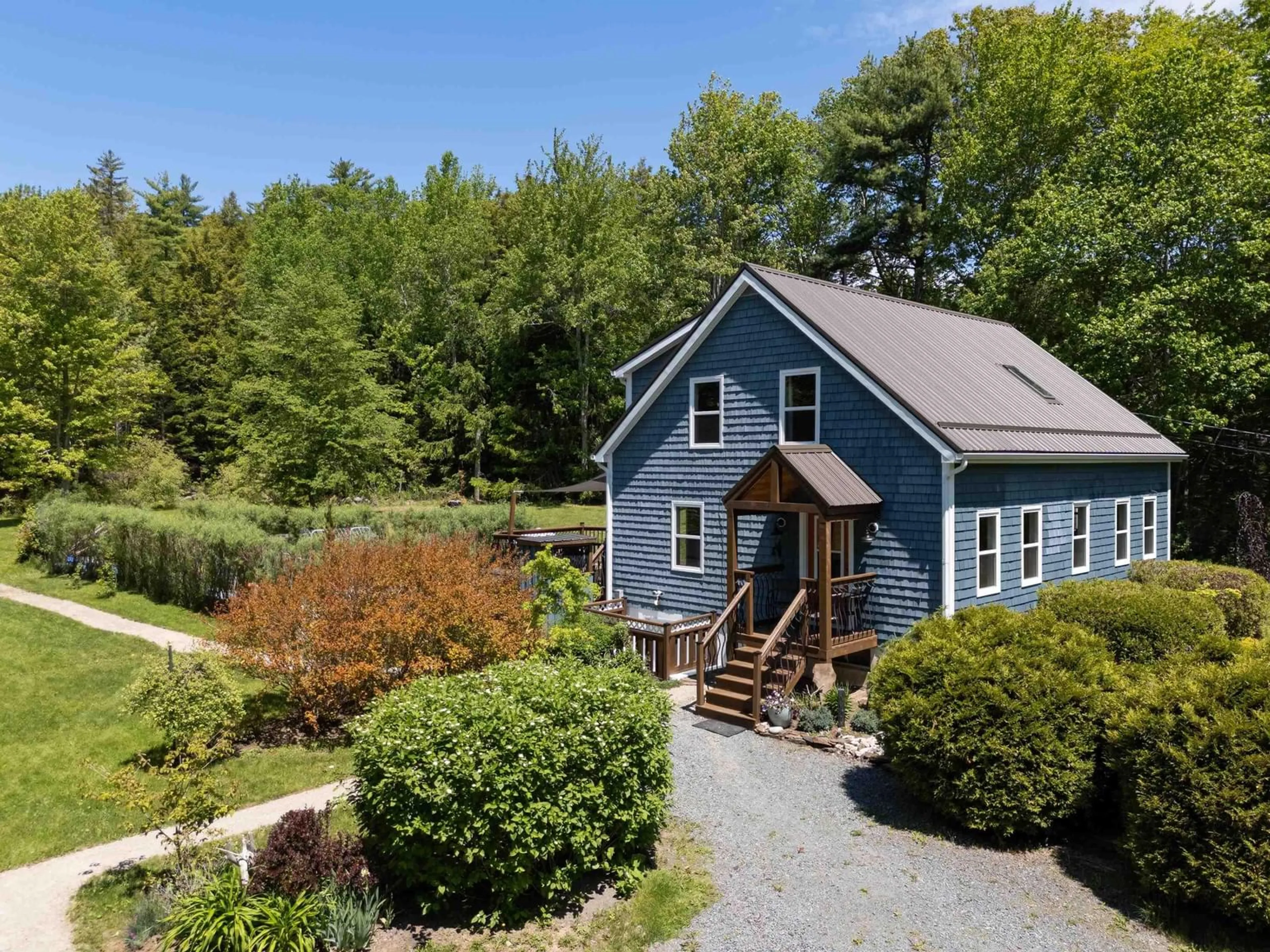 A pic from outside/outdoor area/front of a property/back of a property/a pic from drone, water/lake/river/ocean view for 221 Naugler Rd, Pine Grove Nova Scotia B4V 8C9