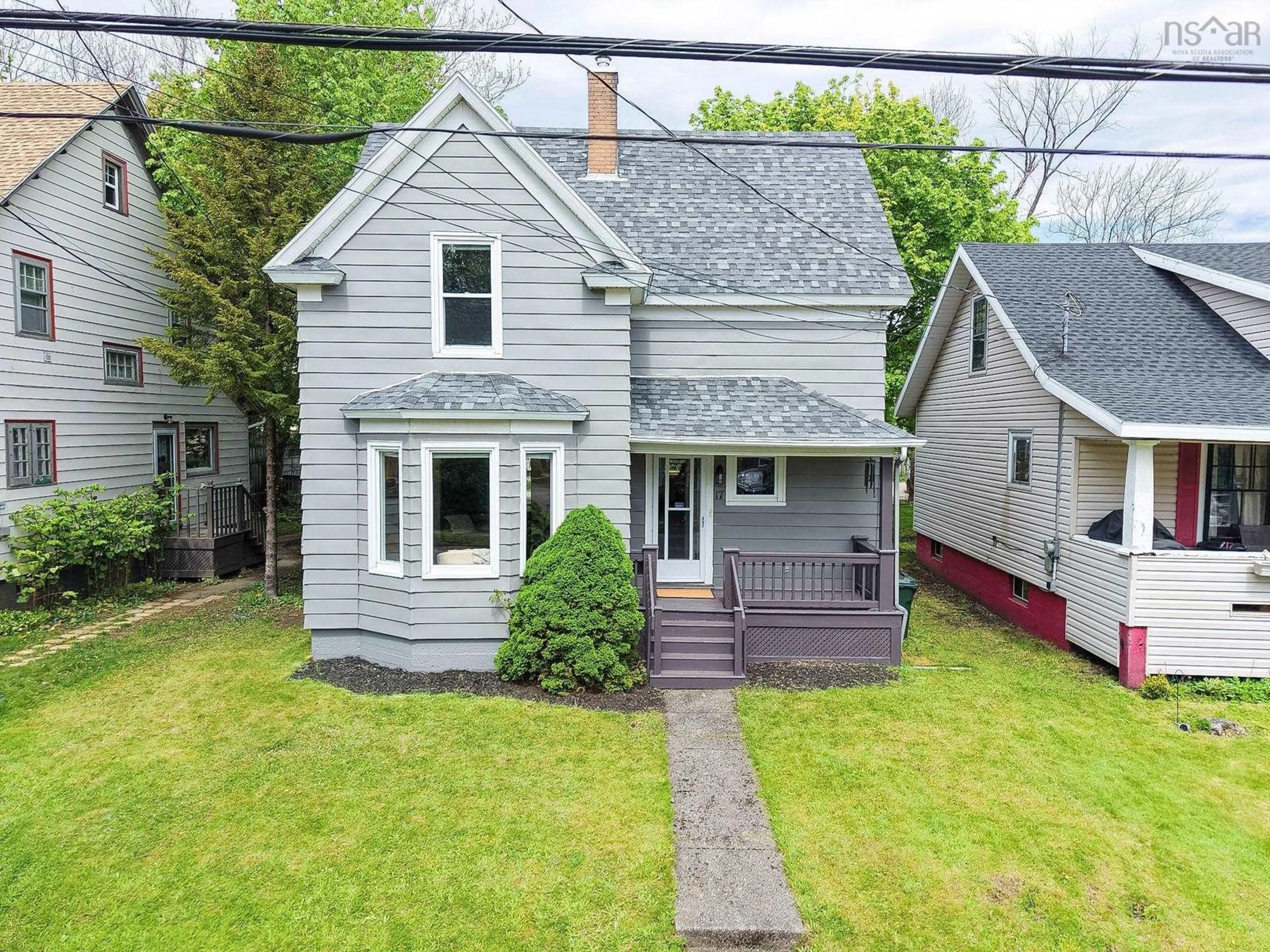 A pic from outside/outdoor area/front of a property/back of a property/a pic from drone, street for 17 St Peters Rd, Sydney Nova Scotia B1P 4P2