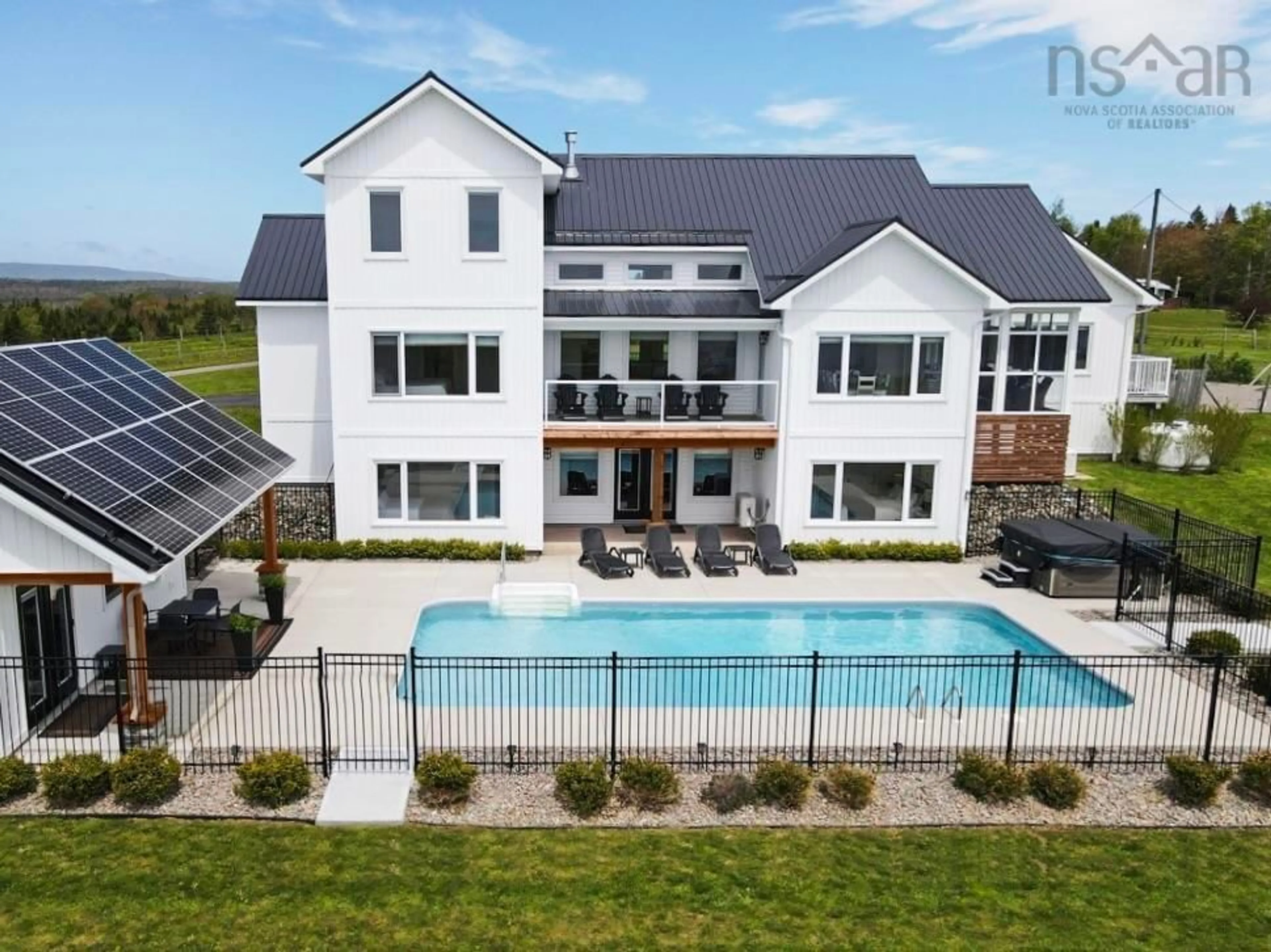 A pic from outside/outdoor area/front of a property/back of a property/a pic from drone, water/lake/river/ocean view for 2000 Hillside Boularderie Rd, Hillside Boularderie Nova Scotia B1Y 2T6