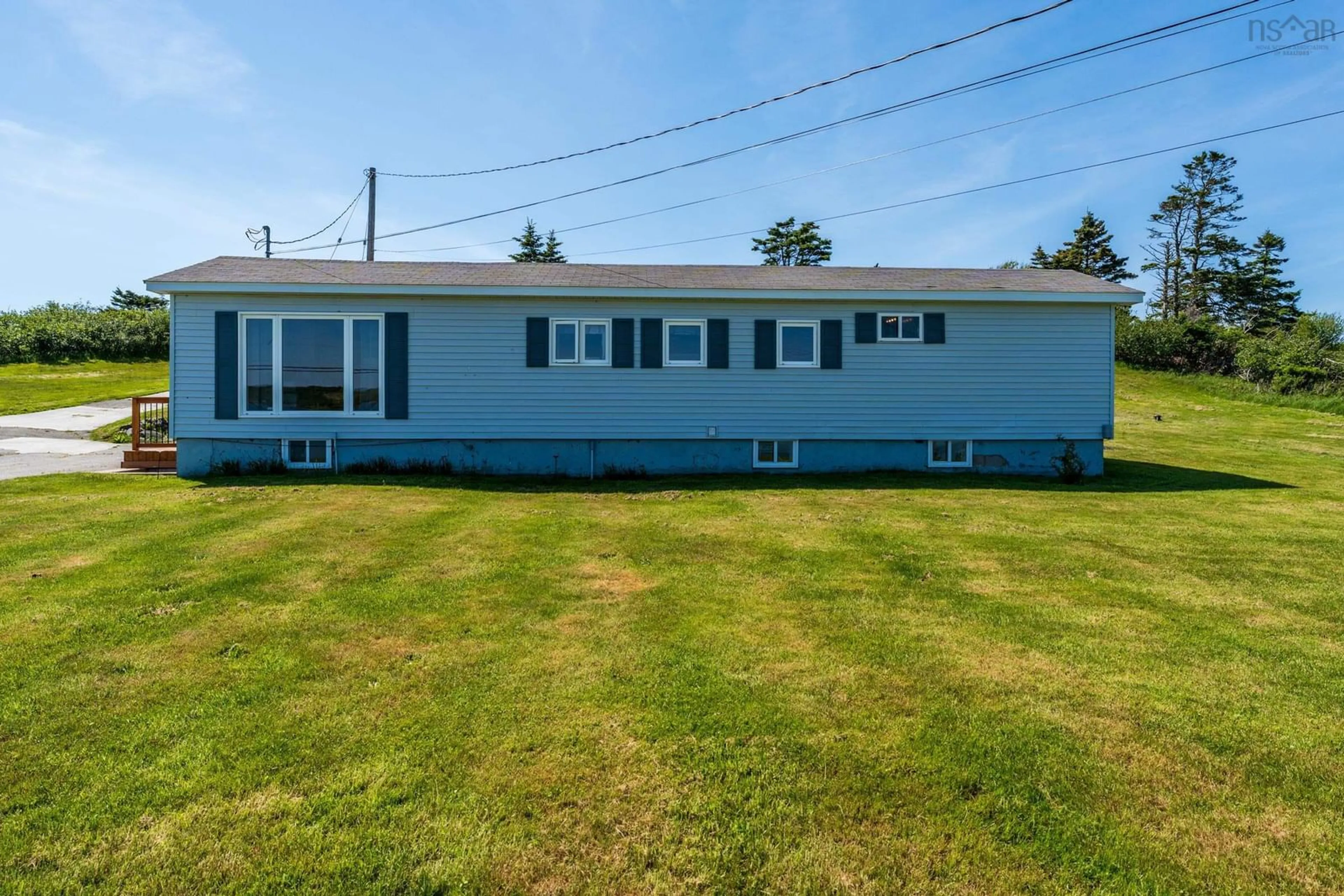 A pic from outside/outdoor area/front of a property/back of a property/a pic from drone, water/lake/river/ocean view for 980 Highway 304, Overton Nova Scotia B5A 5G7