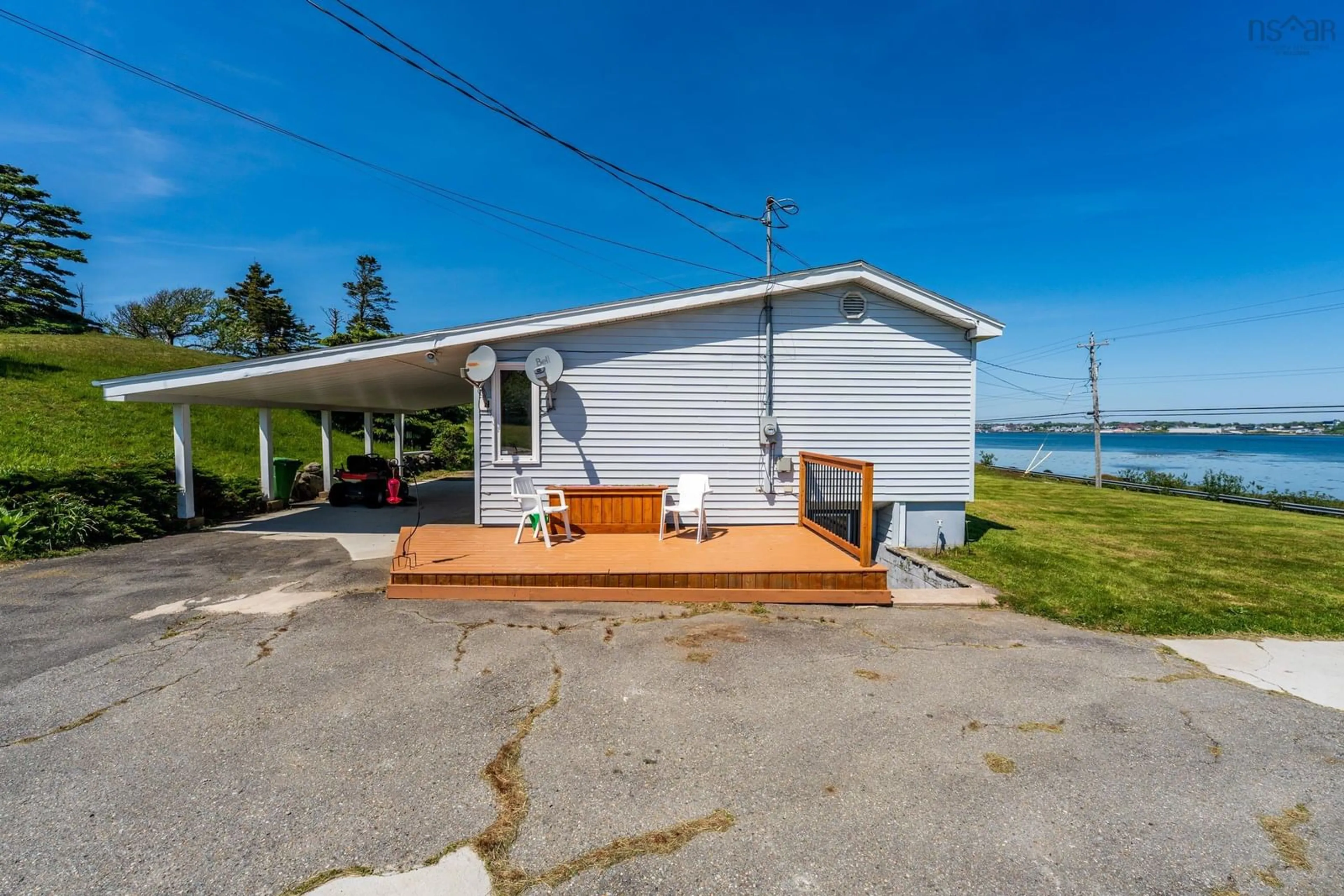 Patio, water/lake/river/ocean view for 980 Highway 304, Overton Nova Scotia B5A 5G7