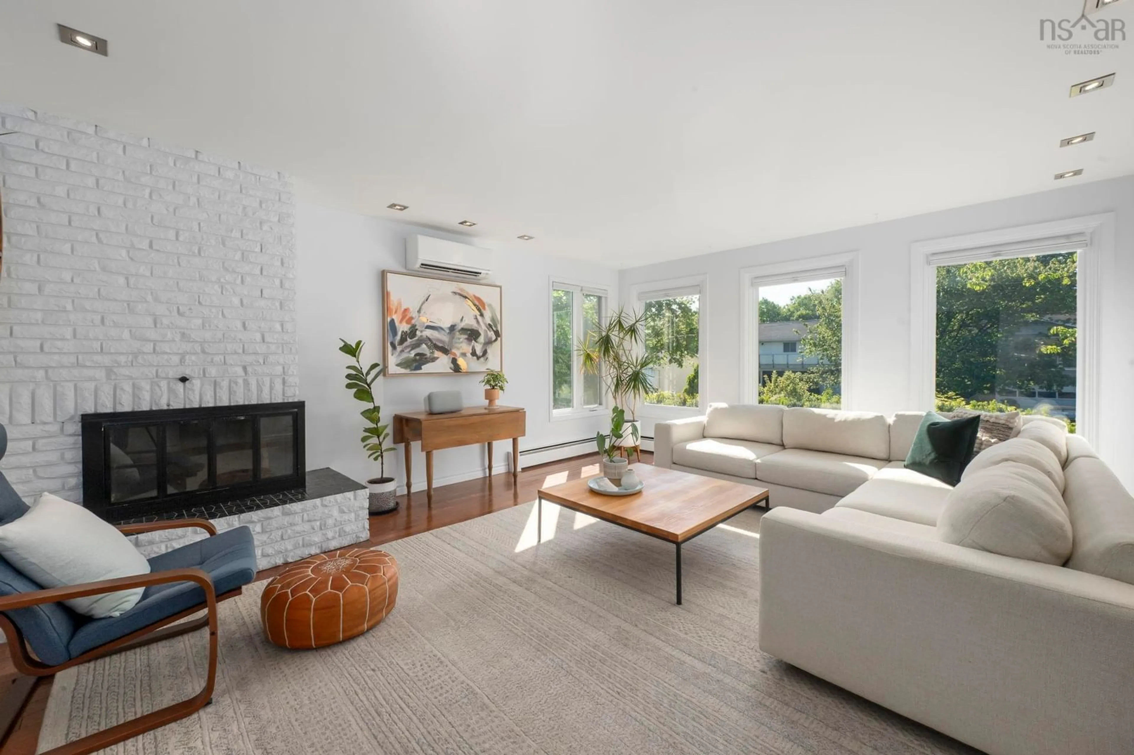 Living room with furniture, ceramic/tile floor for 75 Bayview Rd, Halifax Nova Scotia B3M 1N8