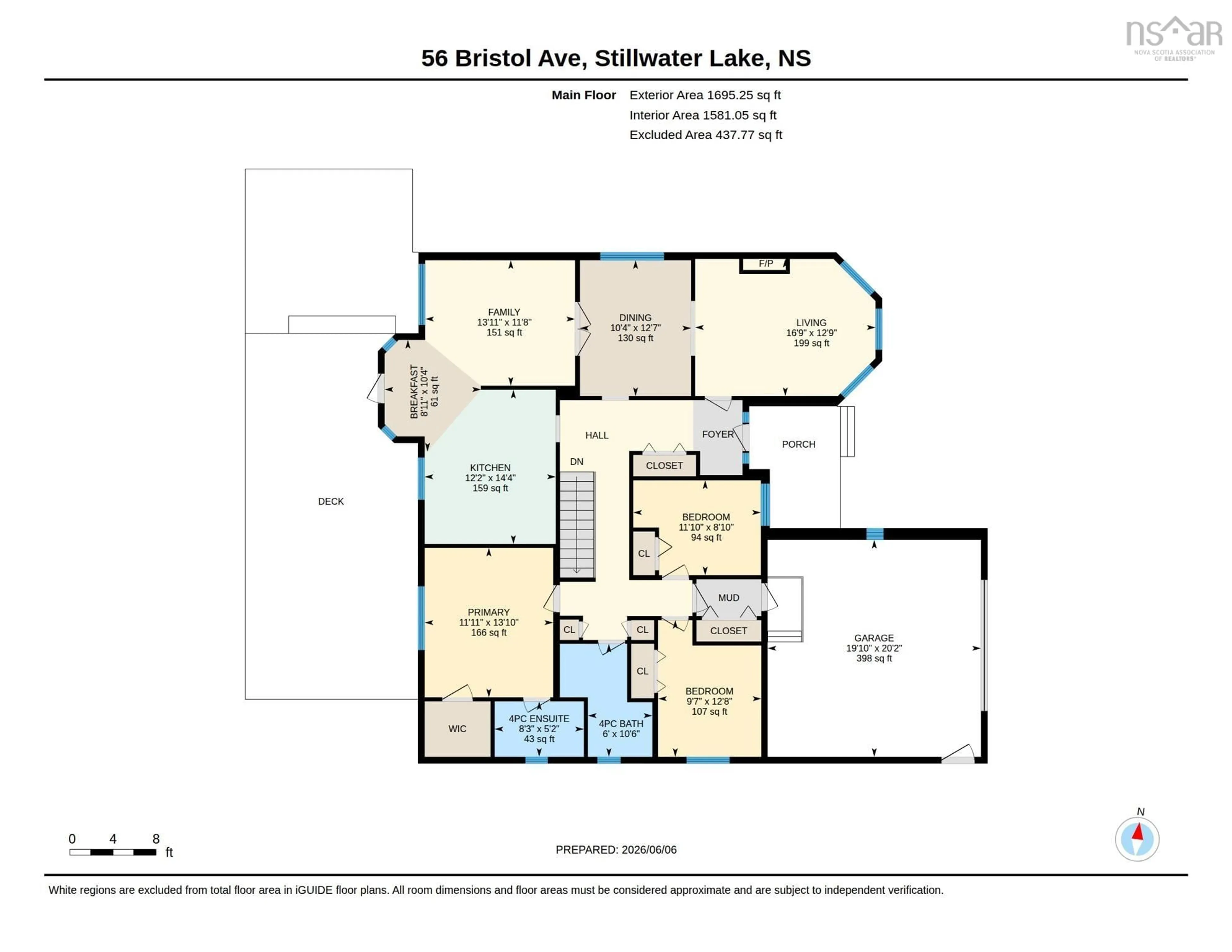 Floor plan for 56 Bristol Ave, Stillwater Lake Nova Scotia B3Z 1G7