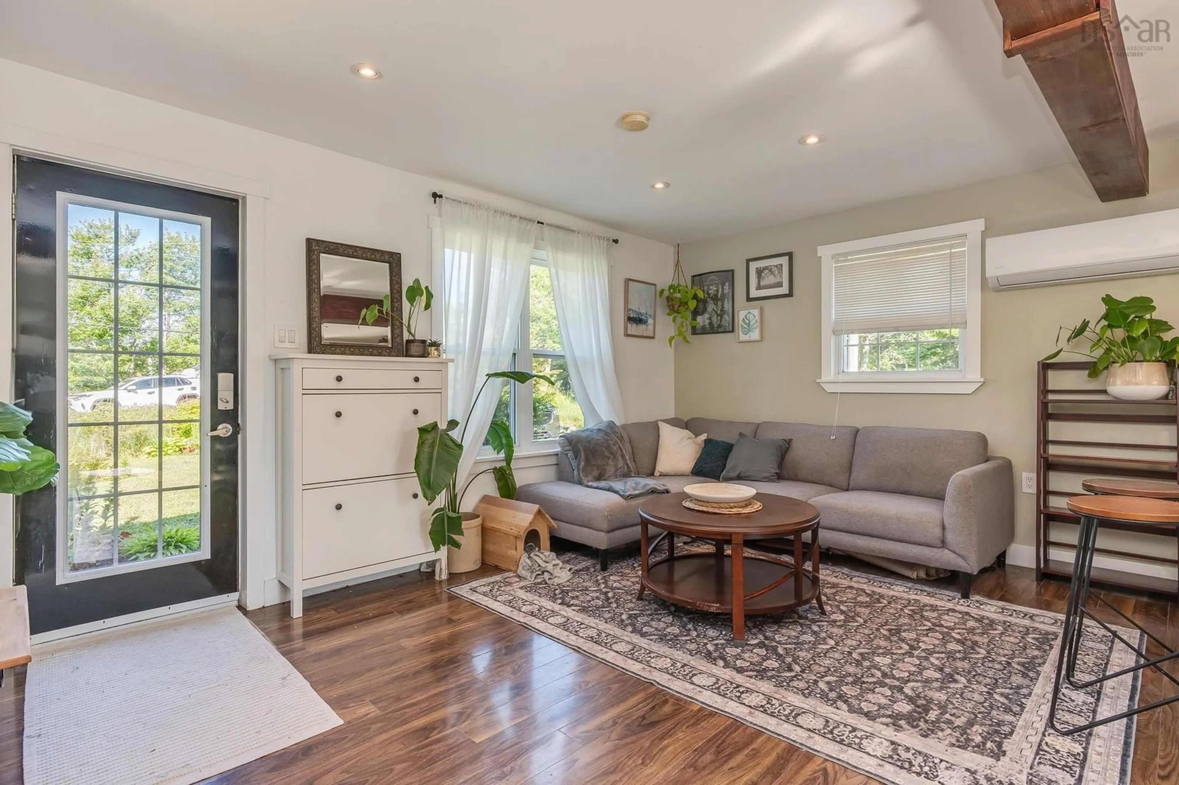 Living room with furniture, wood/laminate floor for 108 Club Rd, Hatchet Lake Nova Scotia B3T 1R1