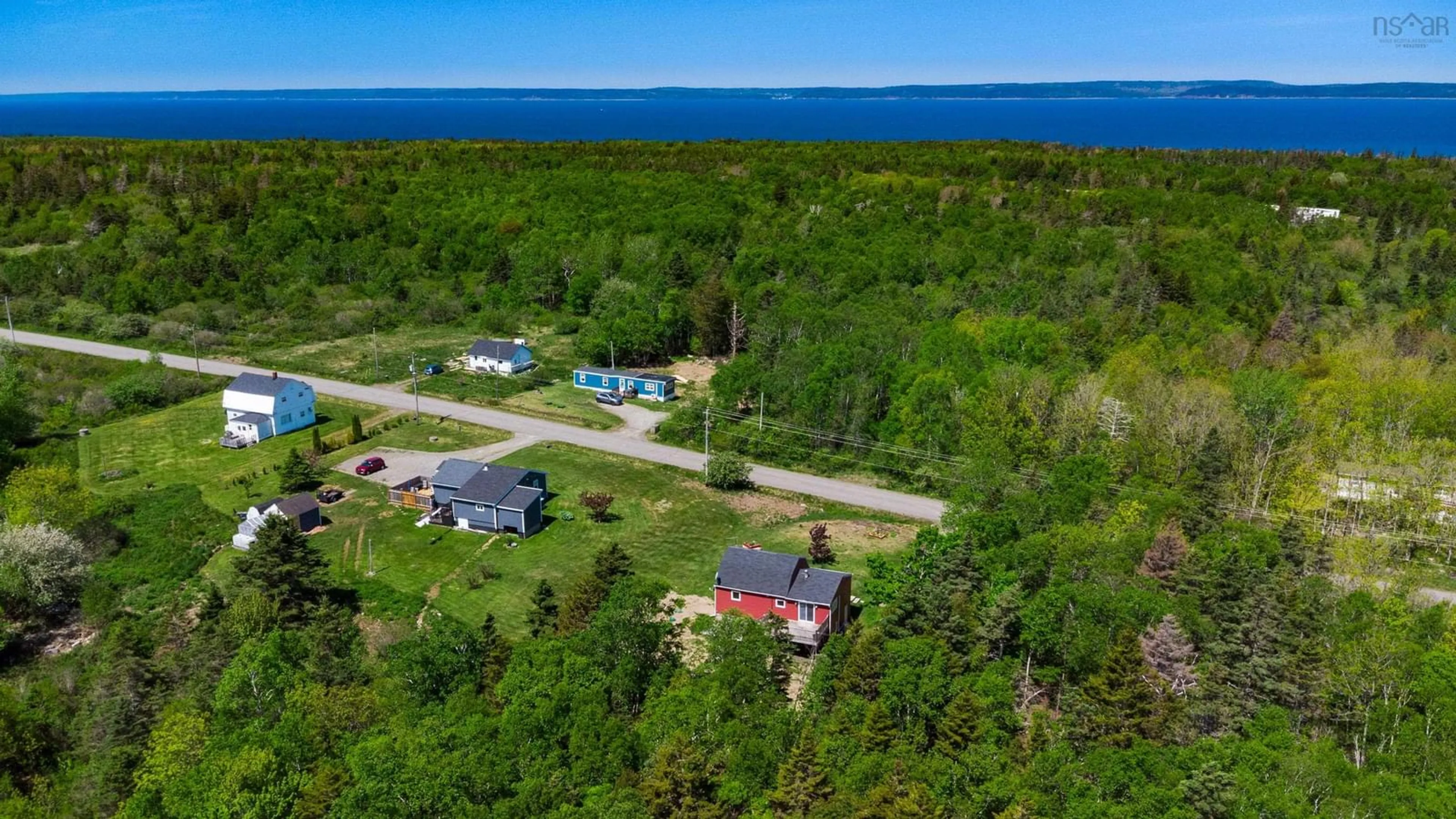 A pic from outside/outdoor area/front of a property/back of a property/a pic from drone, water/lake/river/ocean view for 596 New Edinburgh Road, New Edinburgh Nova Scotia B0W 3T0