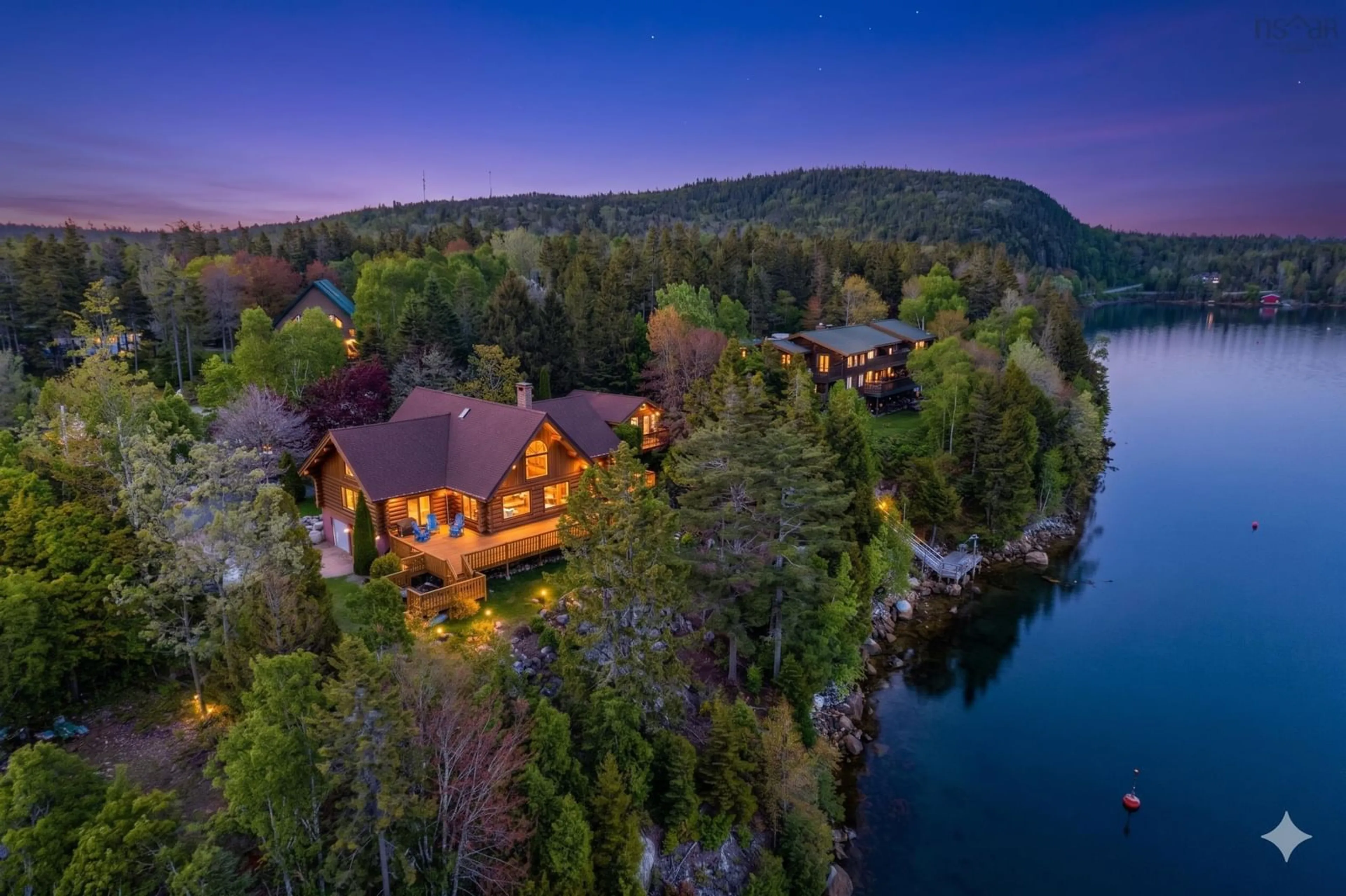 A pic from outside/outdoor area/front of a property/back of a property/a pic from drone, water/lake/river/ocean view for 33 Ocean Marina Dr, Deep Cove Nova Scotia B0J 1T0