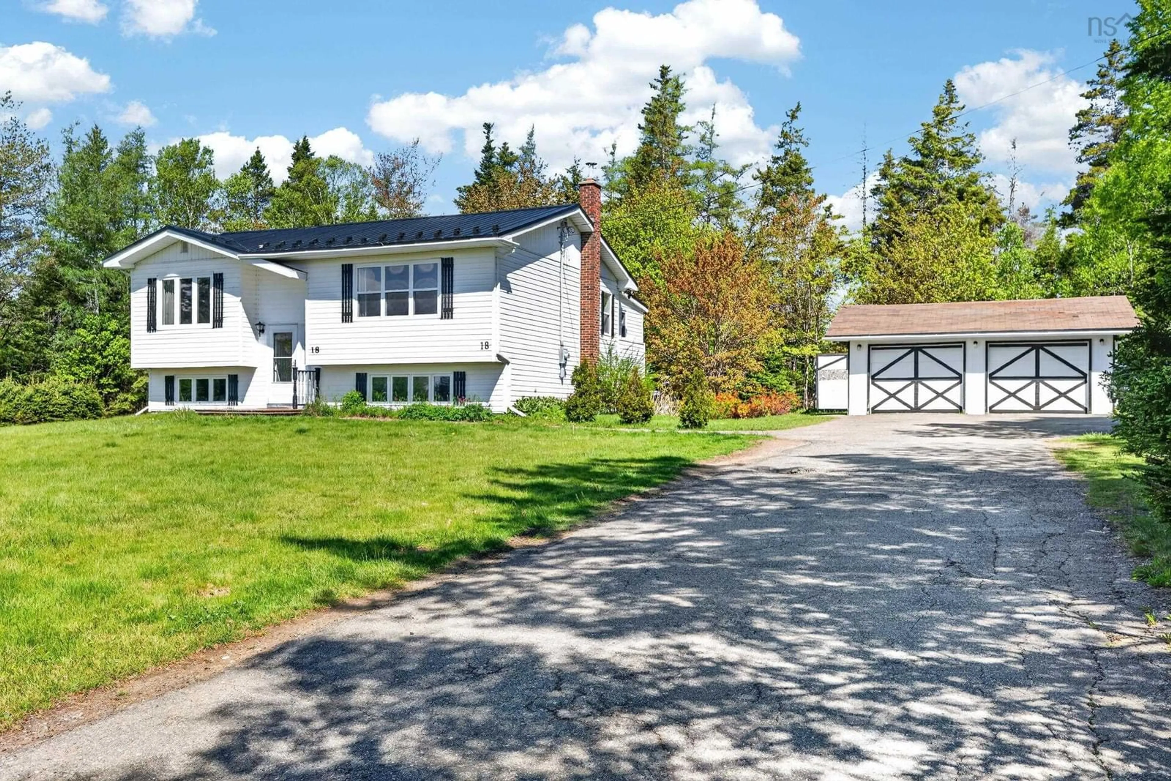 A pic from outside/outdoor area/front of a property/back of a property/a pic from drone, street for 18 Gordon Whitney Dr, Prime Brook Nova Scotia B1L 1E6