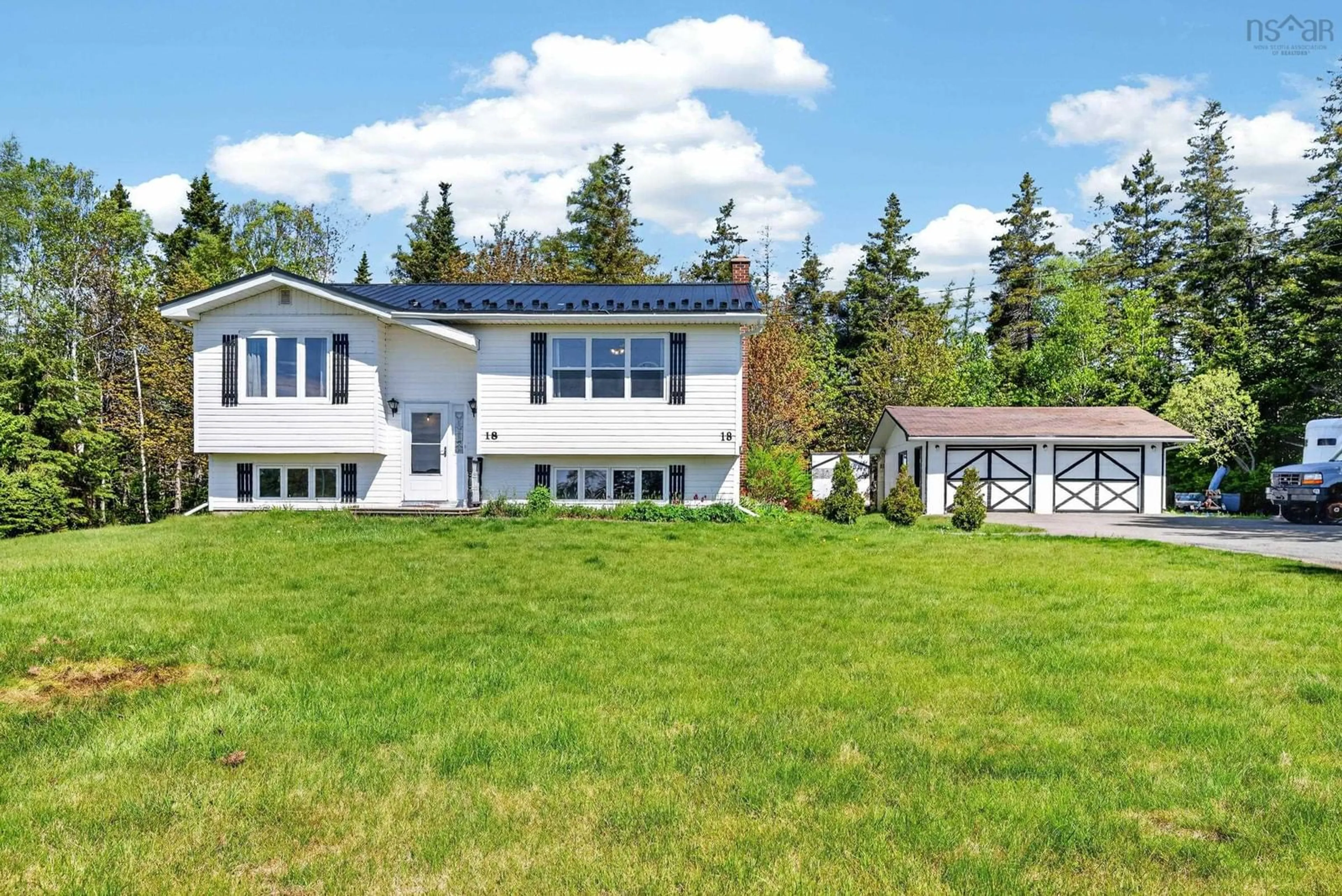 Home with vinyl exterior material, unknown for 18 Gordon Whitney Dr, Prime Brook Nova Scotia B1L 1E6
