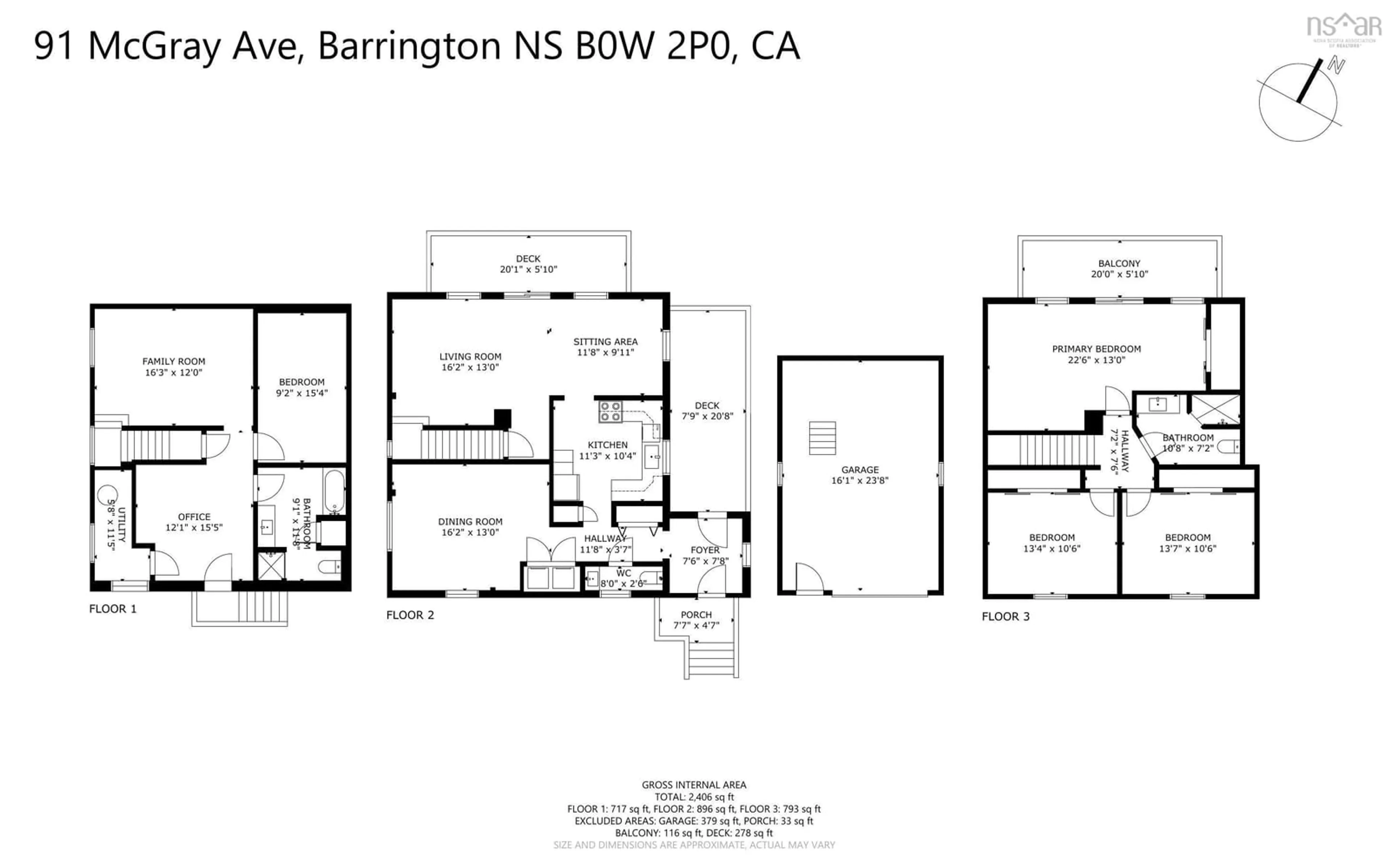 Floor plan for 91 Mcgray Ave, North East Point Nova Scotia B0W 1E0