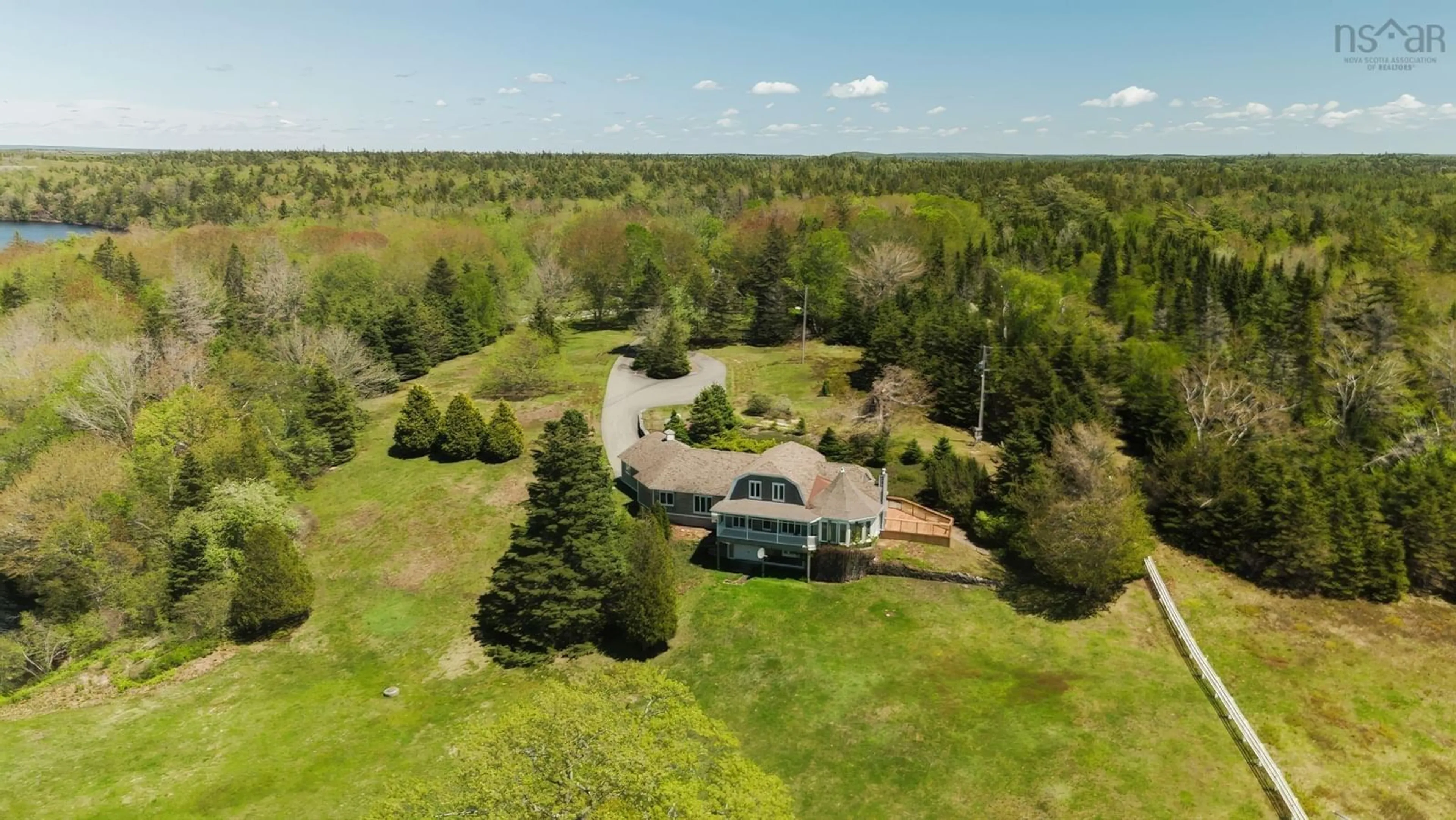 A pic from outside/outdoor area/front of a property/back of a property/a pic from drone, water/lake/river/ocean view for 225 Canaan Rd, Canaan Nova Scotia B0W 3M0