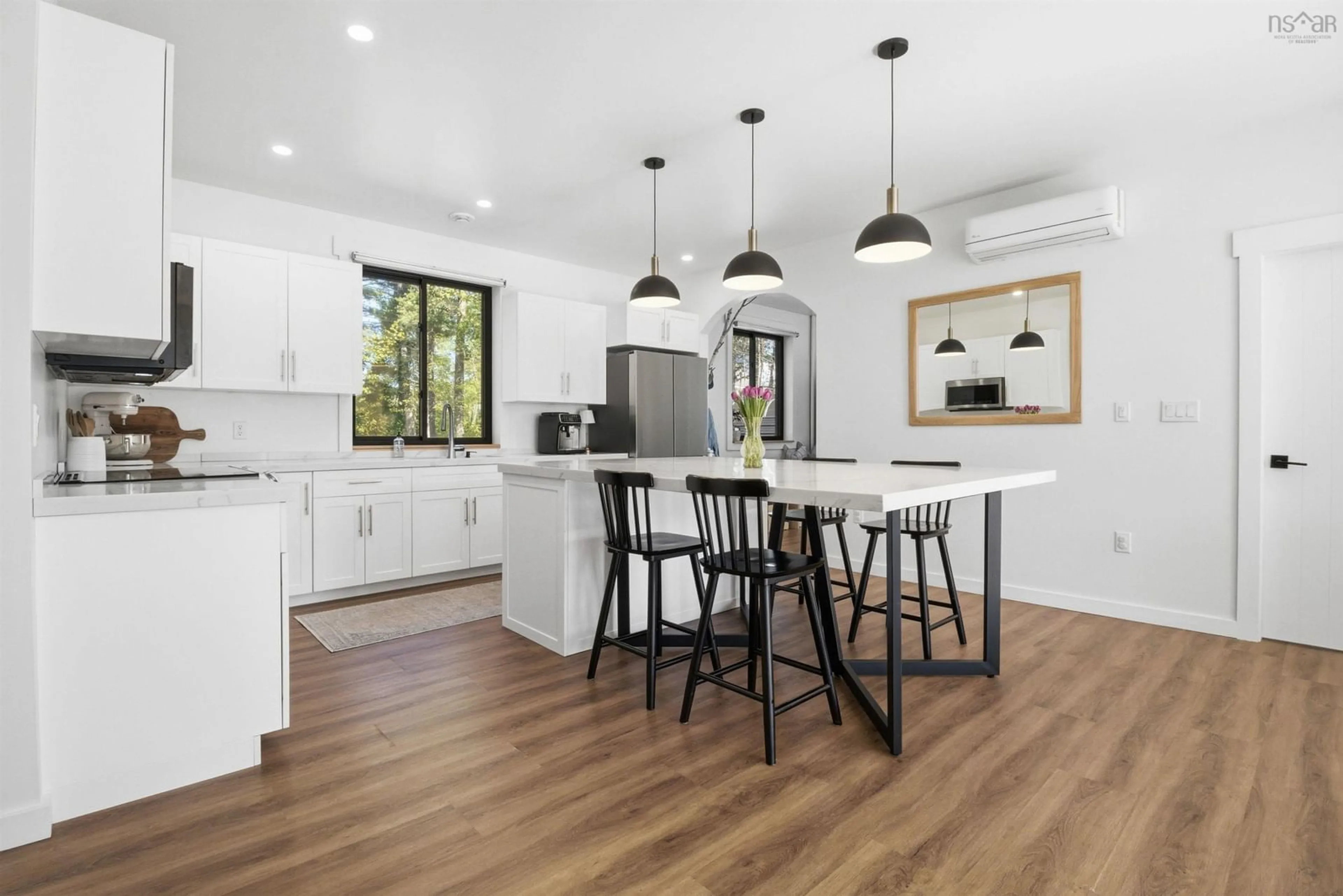 Open concept kitchen, wood/laminate floor for 94 Leary Fraser Rd, Dayspring Nova Scotia B4V 5S8