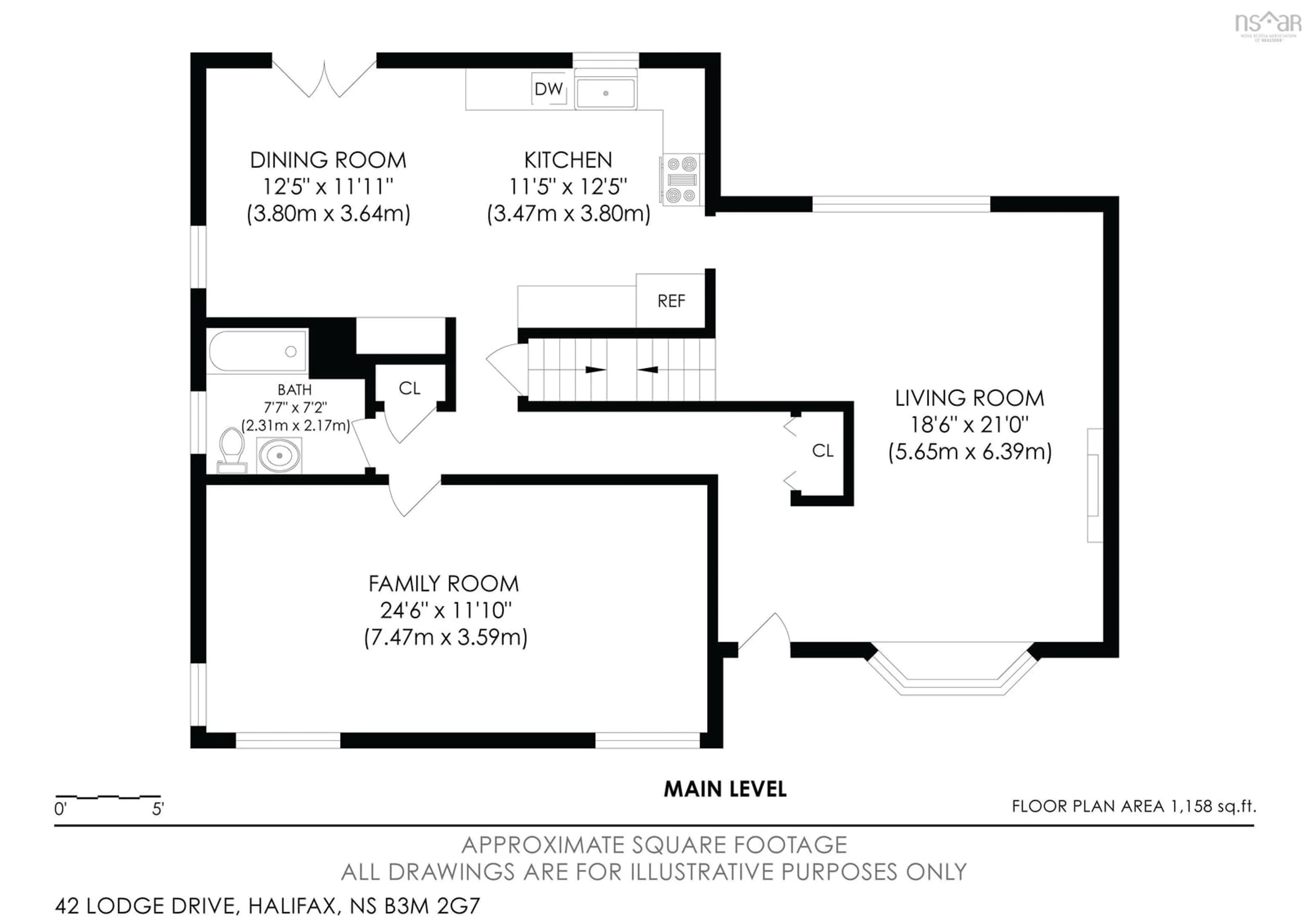Floor plan for 42 Lodge Dr, Halifax Nova Scotia B3M 2G7