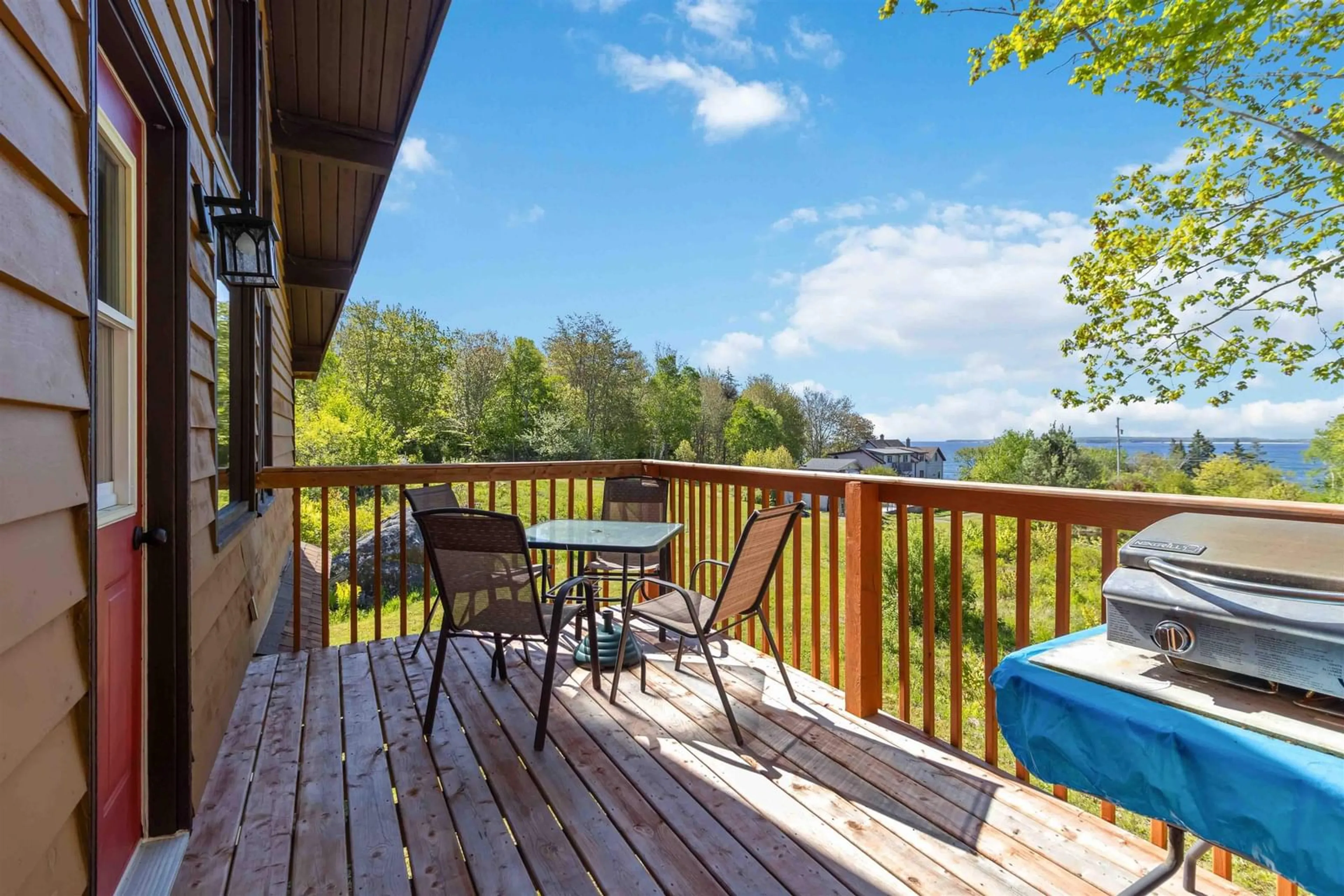 Patio, water/lake/river/ocean view for 11 Beach View Lane #B4, Summerville Centre Nova Scotia B0T 1T0