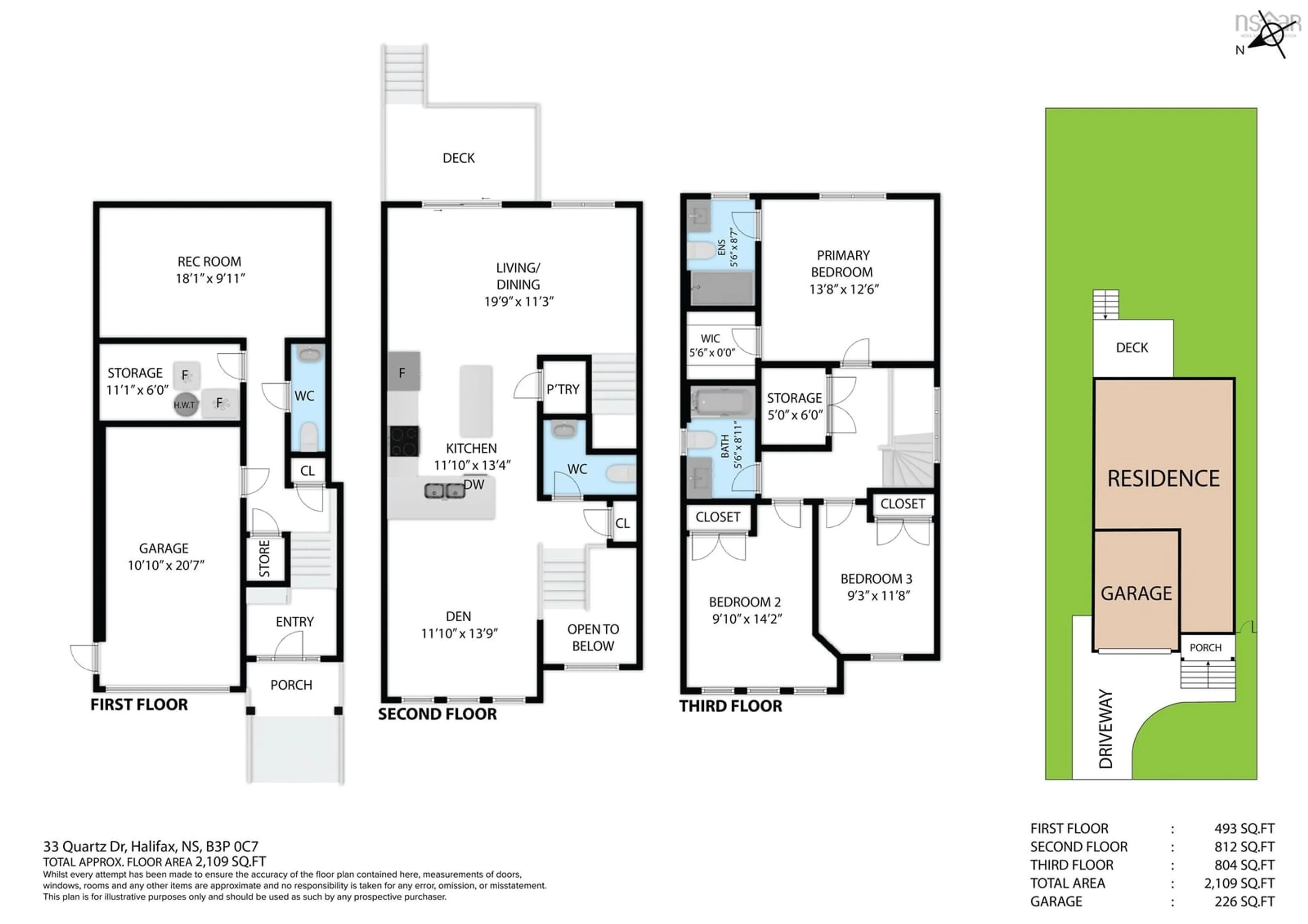 Floor plan for 33 Quartz Dr, Spryfield Nova Scotia B3P 0E3
