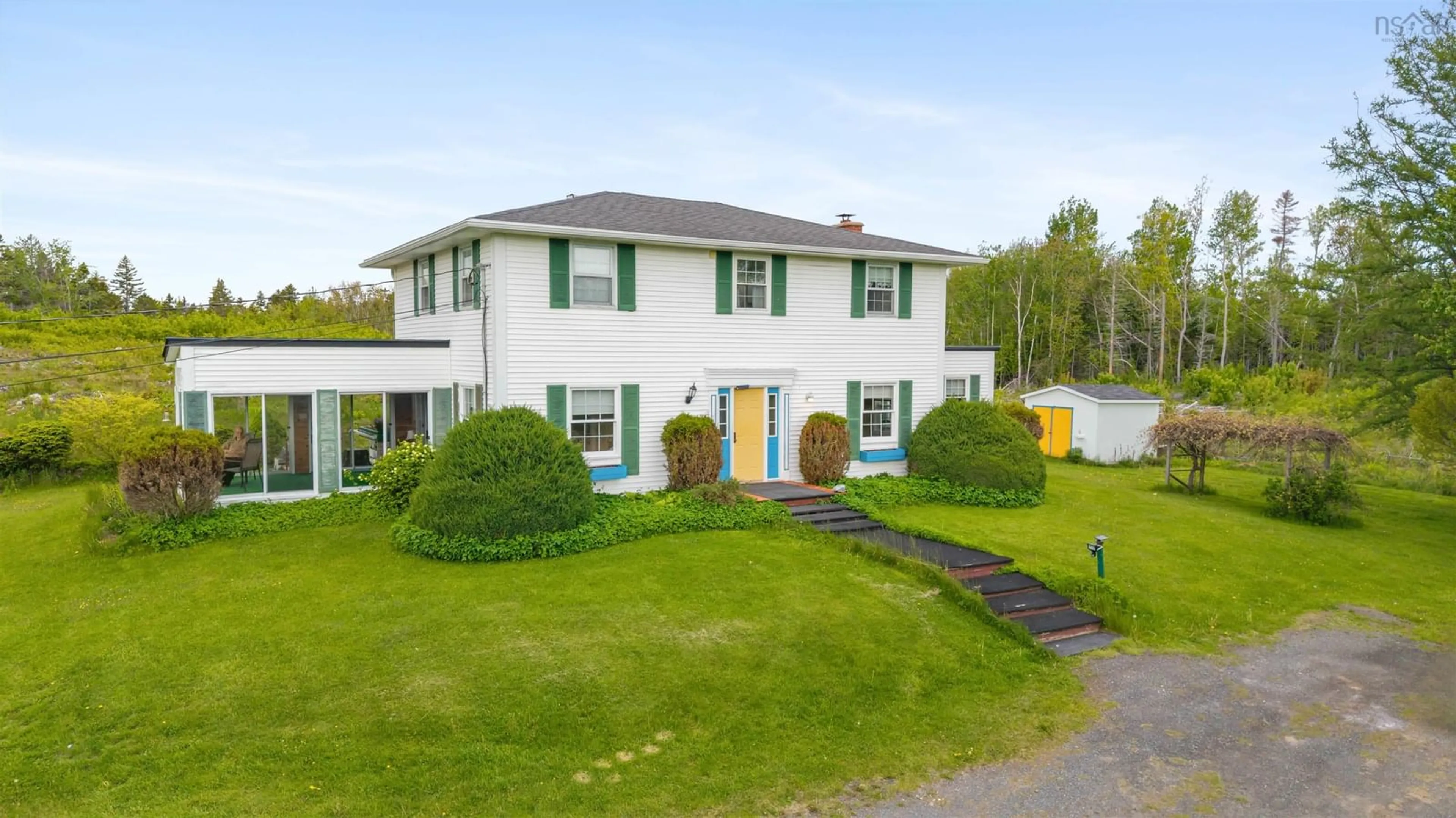 Home with vinyl exterior material, street for 5226 Little Harbour Rd, Little Harbour Nova Scotia B2H 5C4