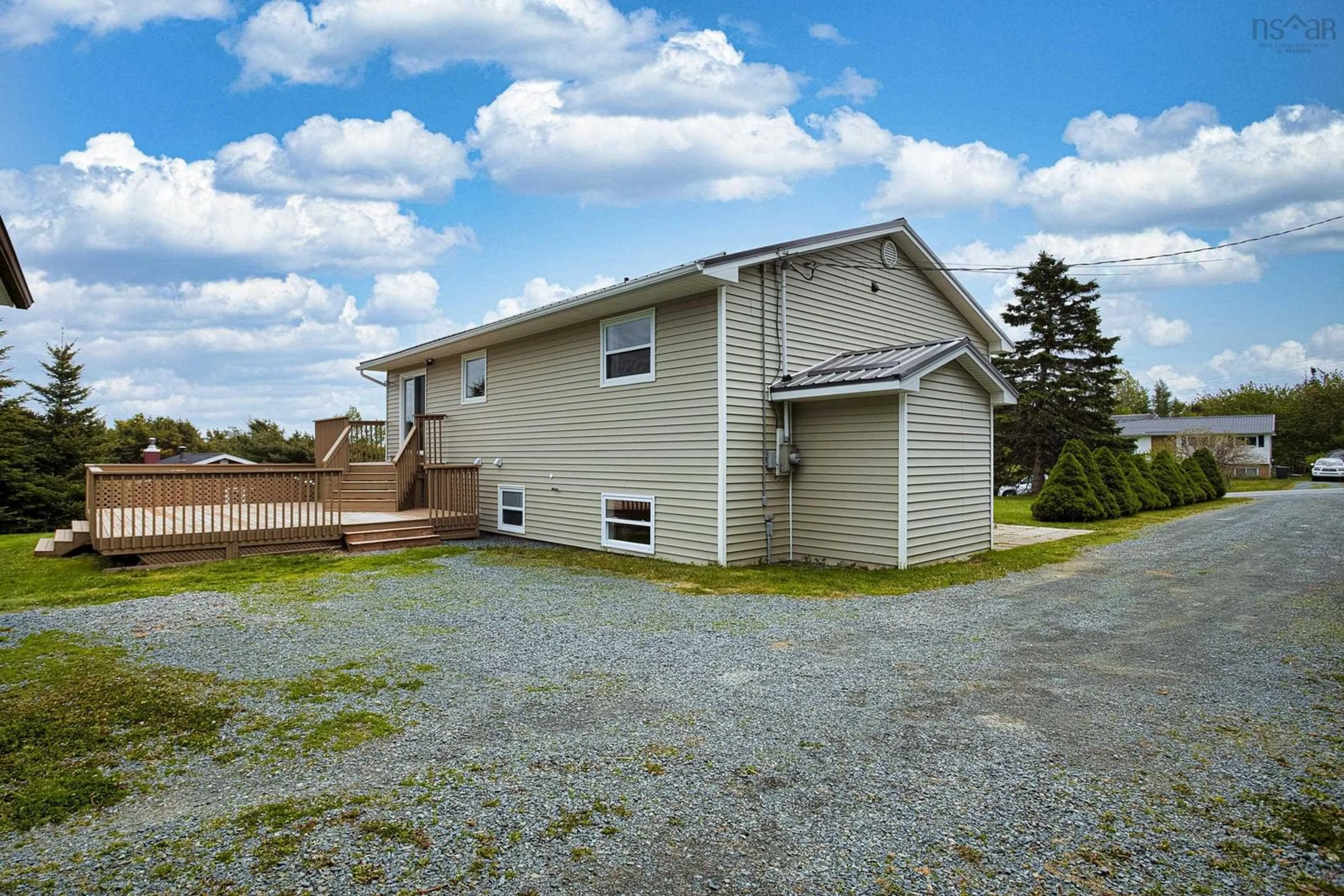 A pic from outside/outdoor area/front of a property/back of a property/a pic from drone, building for 59 Parkwood Dr, East Lawrencetown Nova Scotia B2Z 1P2