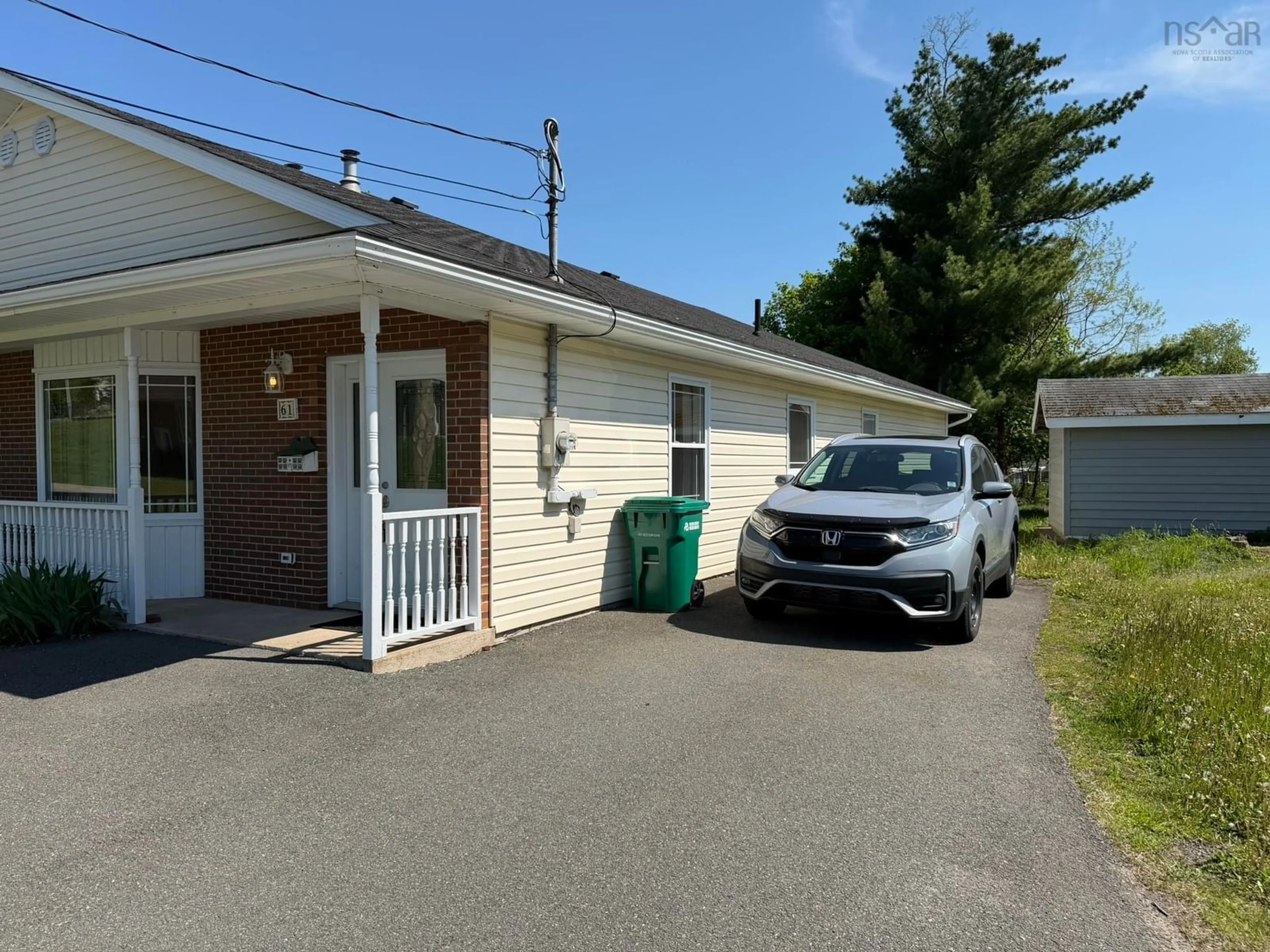 A pic from outside/outdoor area/front of a property/back of a property/a pic from drone, street for 61 Churchill Dr, New Glasgow Nova Scotia B2H 1V1