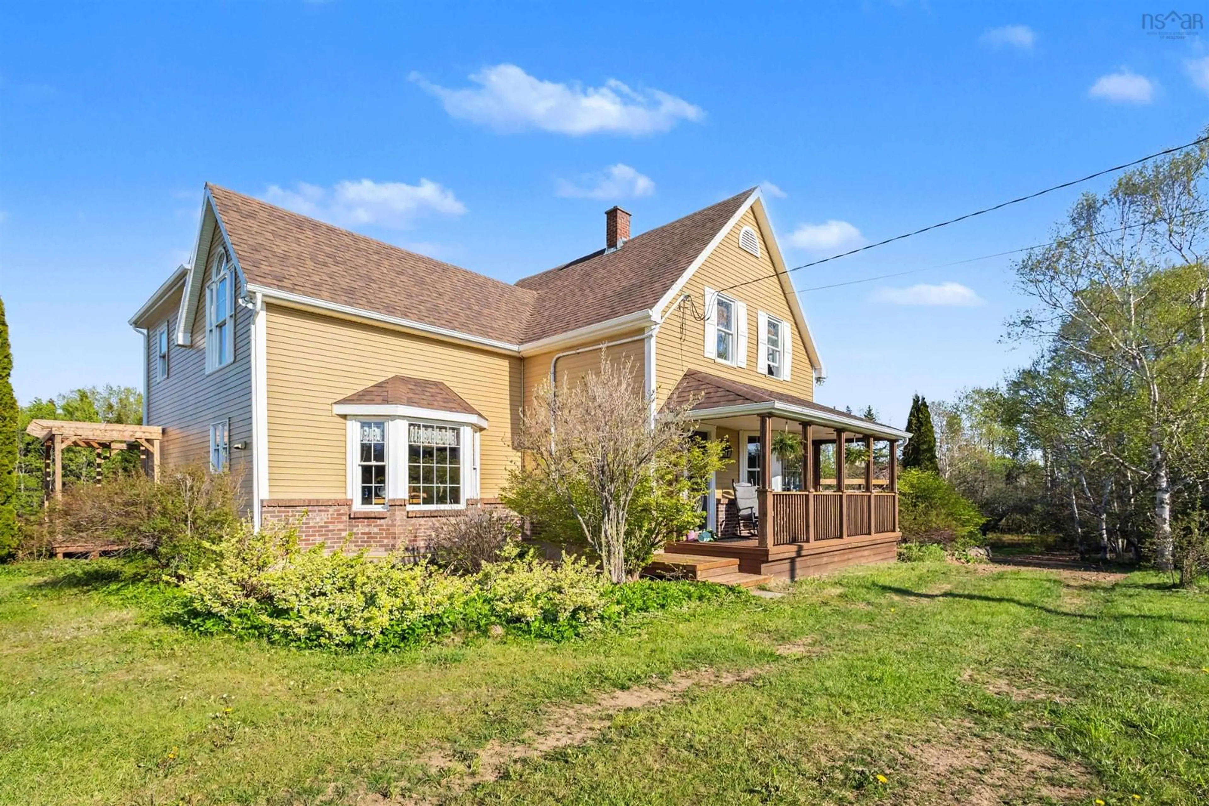 A pic from outside/outdoor area/front of a property/back of a property/a pic from drone, building for 488 St James Rd, Dalem Lake Nova Scotia B1Y 2N7