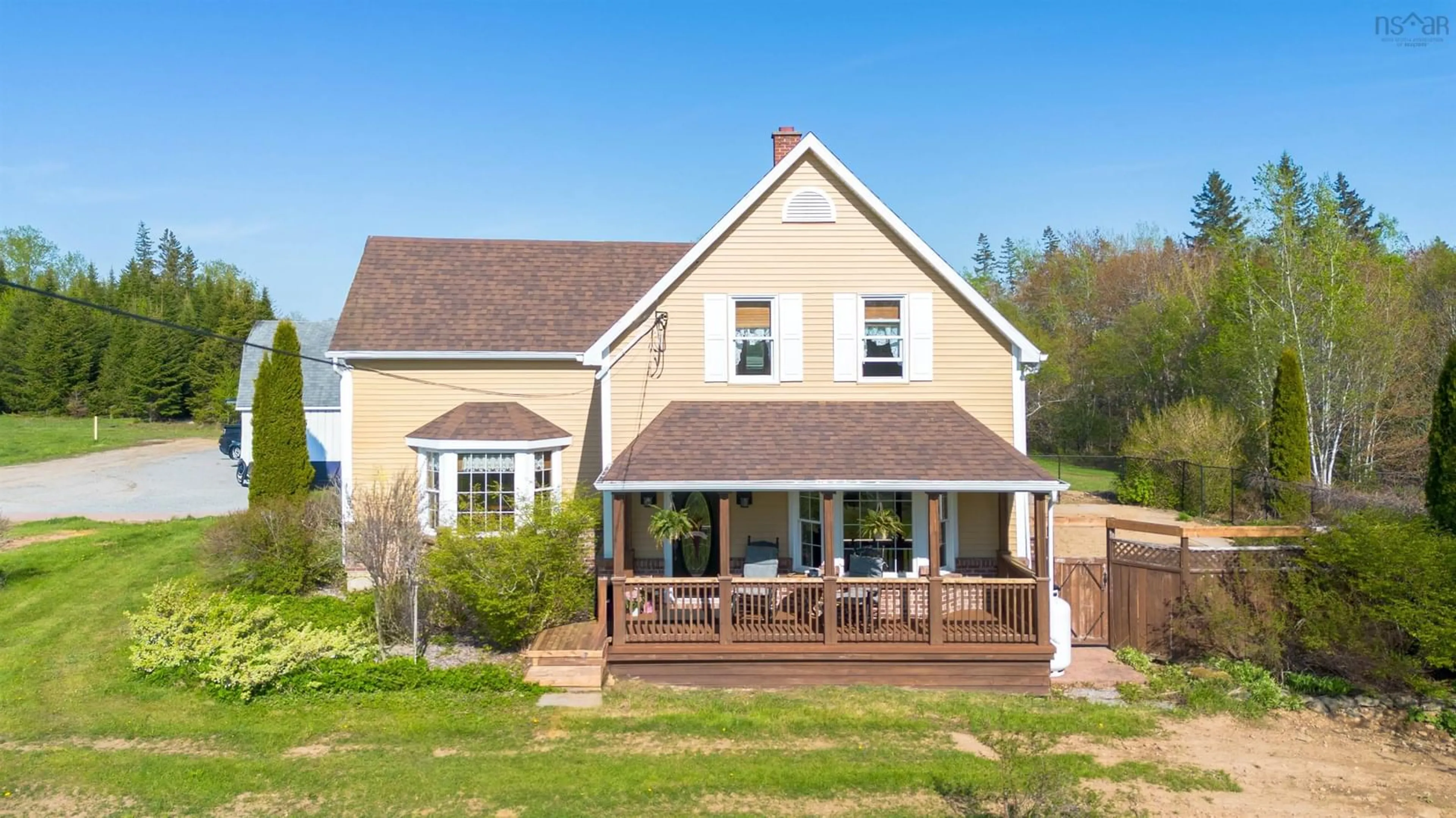 A pic from outside/outdoor area/front of a property/back of a property/a pic from drone, unknown for 488 St James Rd, Dalem Lake Nova Scotia B1Y 2N7