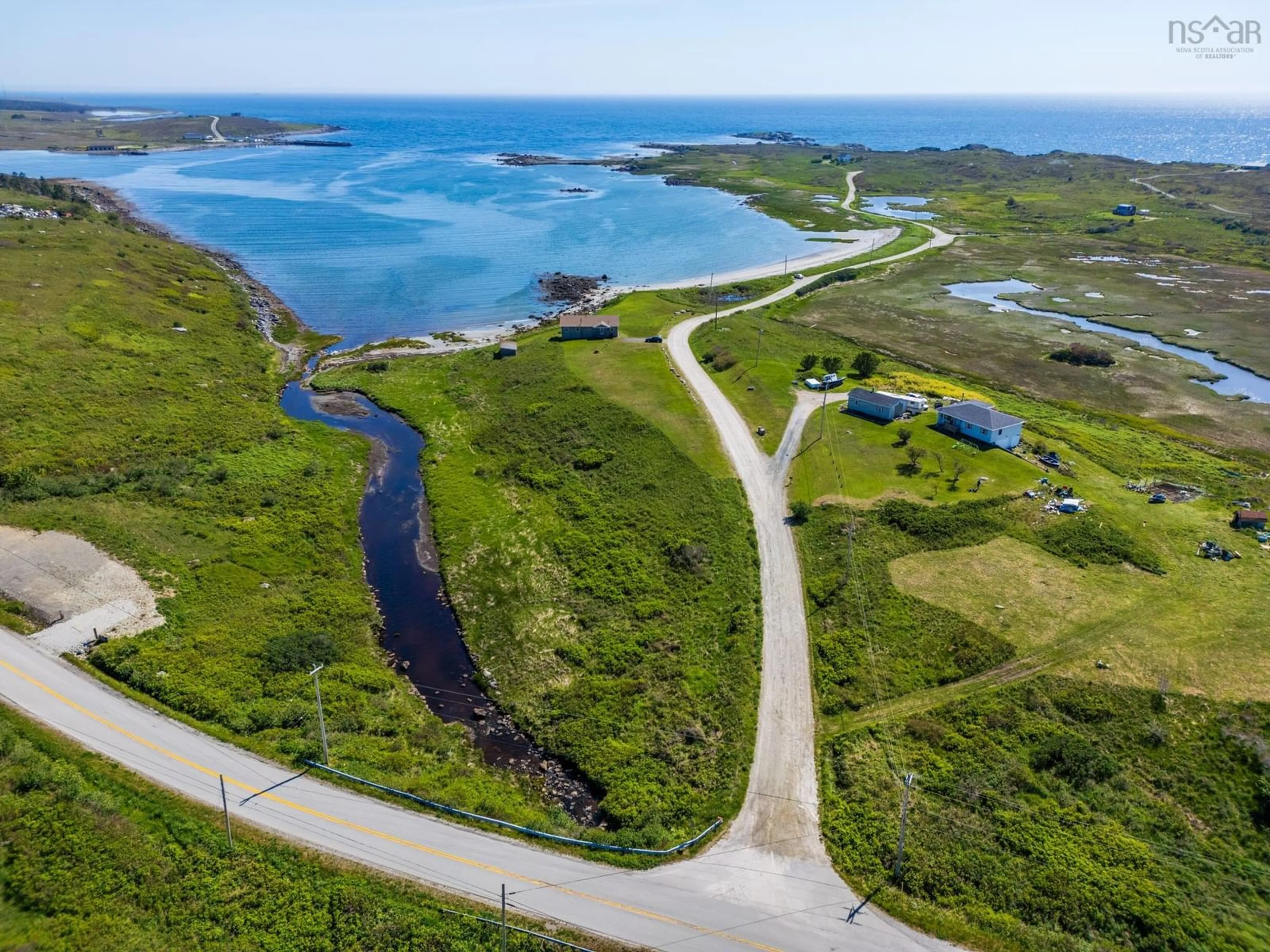 A pic from outside/outdoor area/front of a property/back of a property/a pic from drone, water/lake/river/ocean view for 33 Sunday Point Rd, Kelleys Cove Nova Scotia B5A 5G3