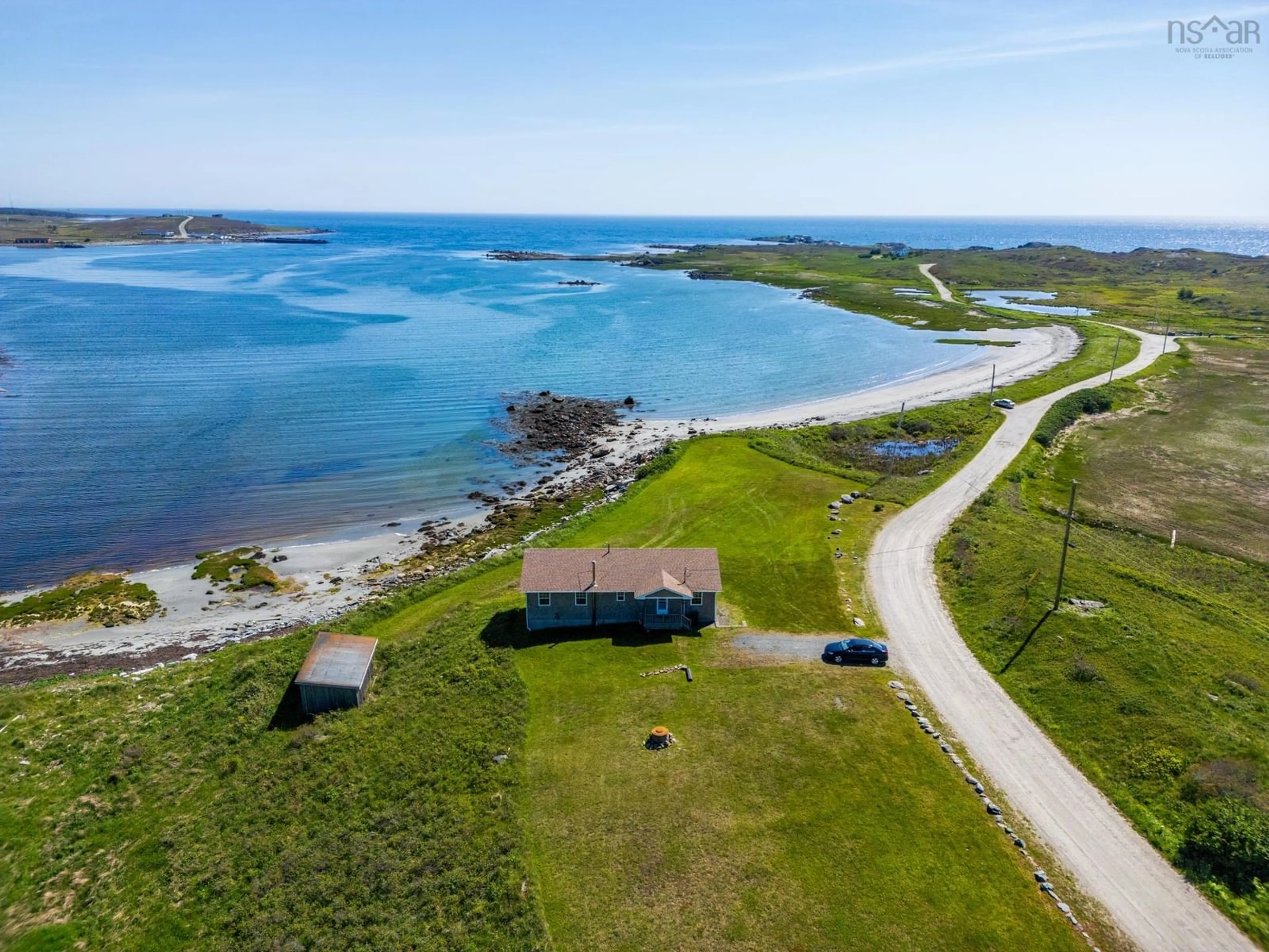 A pic from outside/outdoor area/front of a property/back of a property/a pic from drone, water/lake/river/ocean view for 33 Sunday Point Rd, Kelleys Cove Nova Scotia B5A 5G3