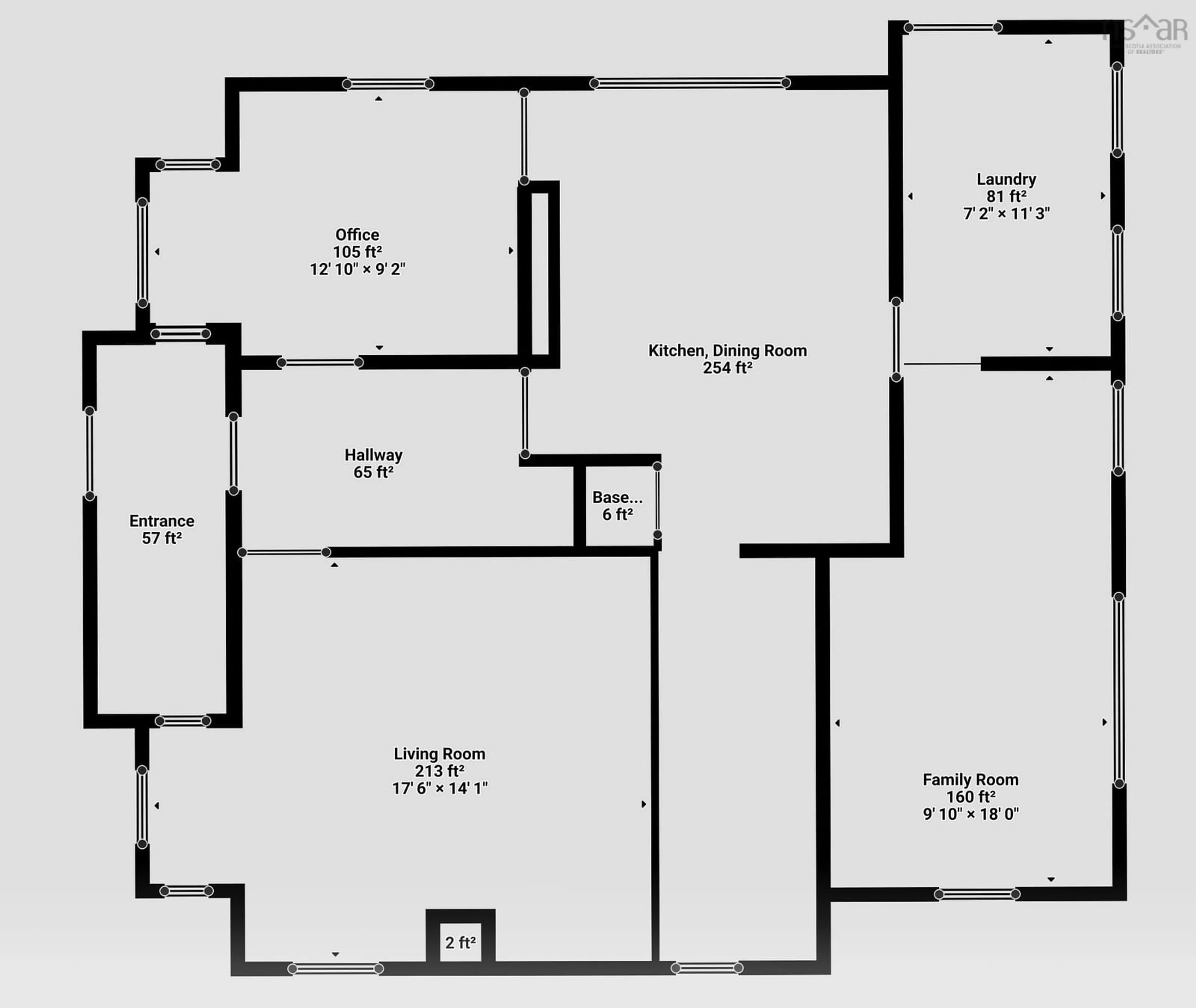 Floor plan for 22676 Highway 7, Sheet Harbour Nova Scotia B0J 3H0