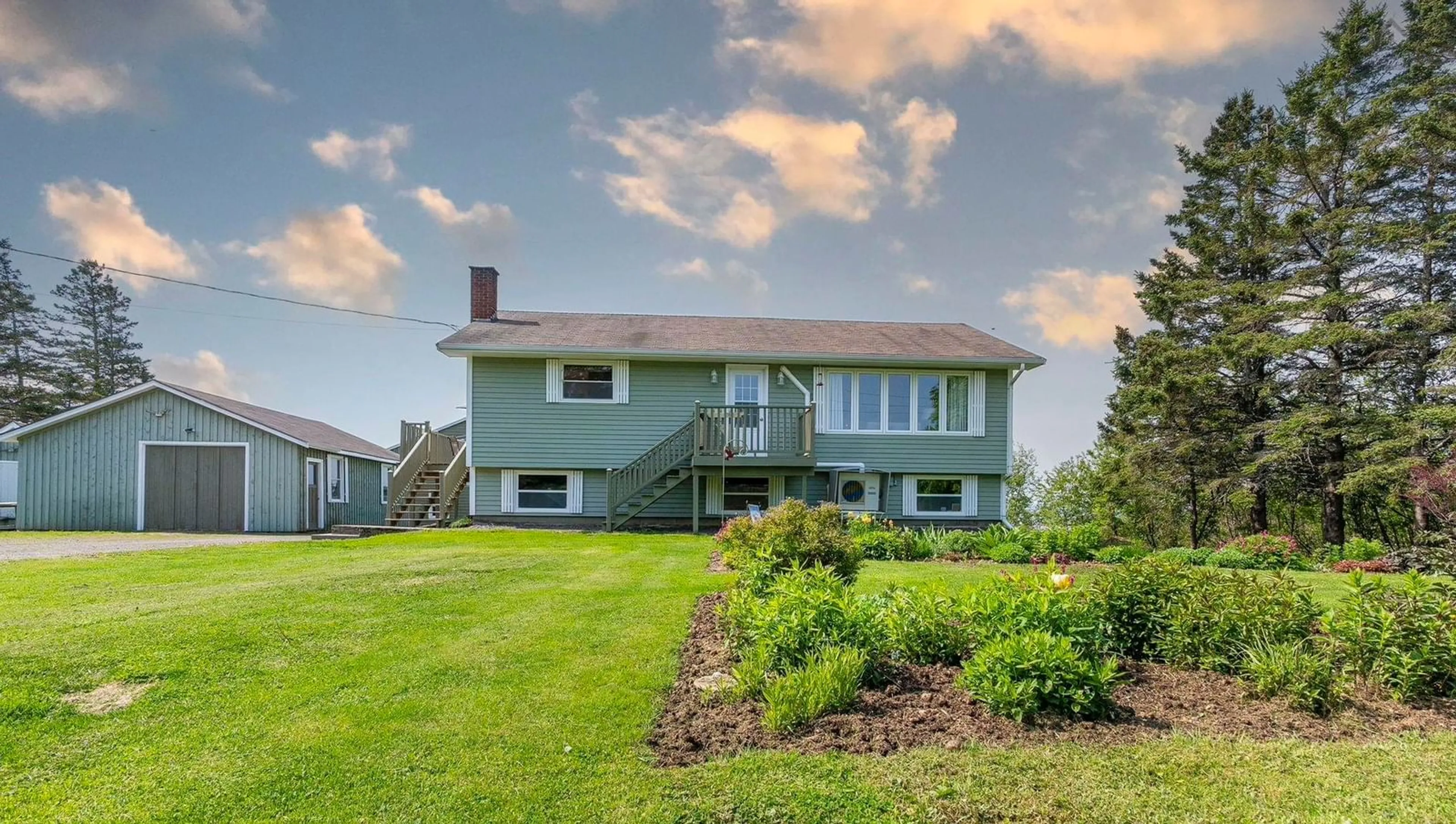 A pic from outside/outdoor area/front of a property/back of a property/a pic from drone, water/lake/river/ocean view for 48 Rogers Rd, Scots Bay Nova Scotia B0P 1H0