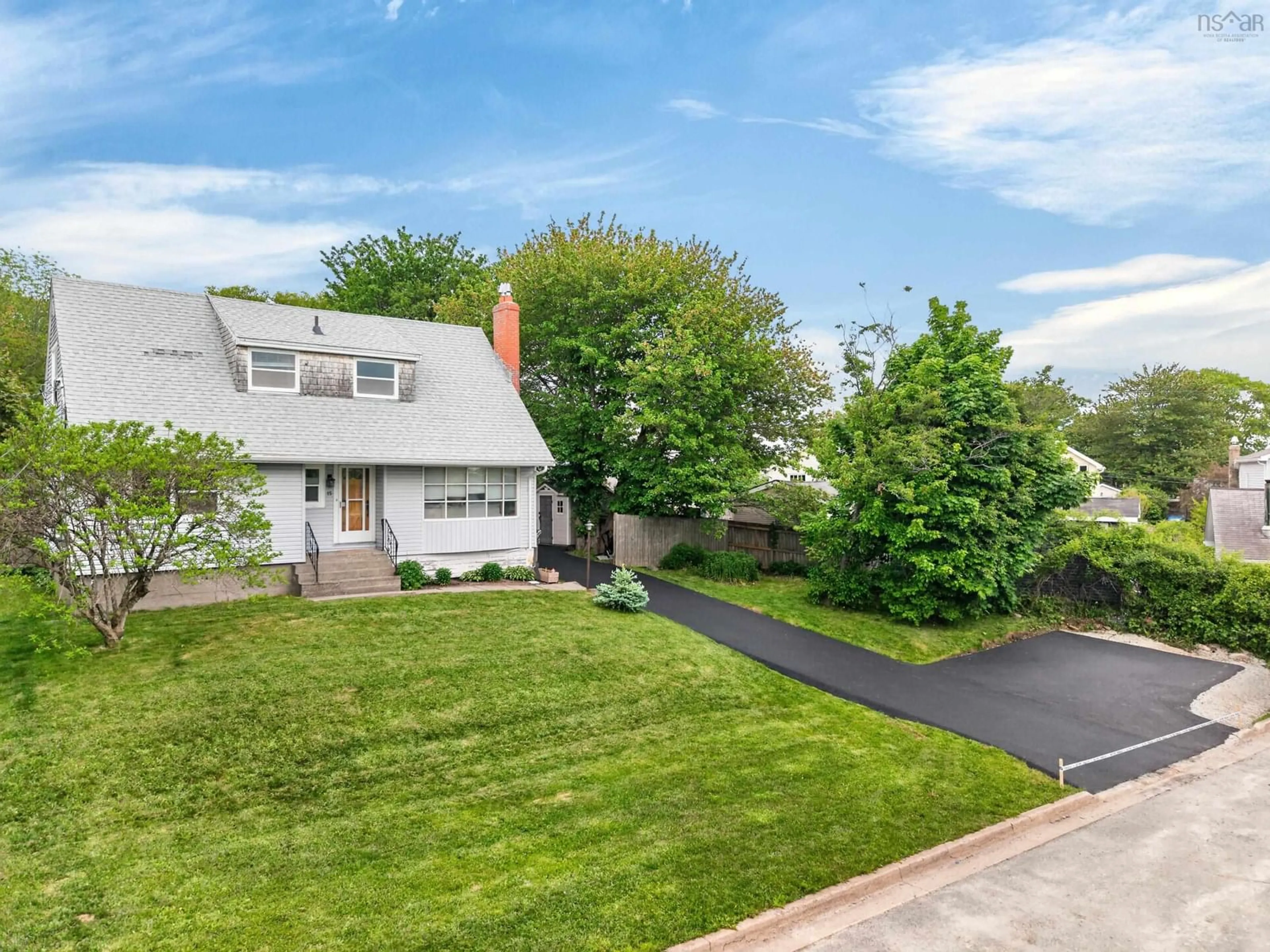 A pic from outside/outdoor area/front of a property/back of a property/a pic from drone, street for 15 Hilltop Terr, Dartmouth Nova Scotia B2Y 3T2