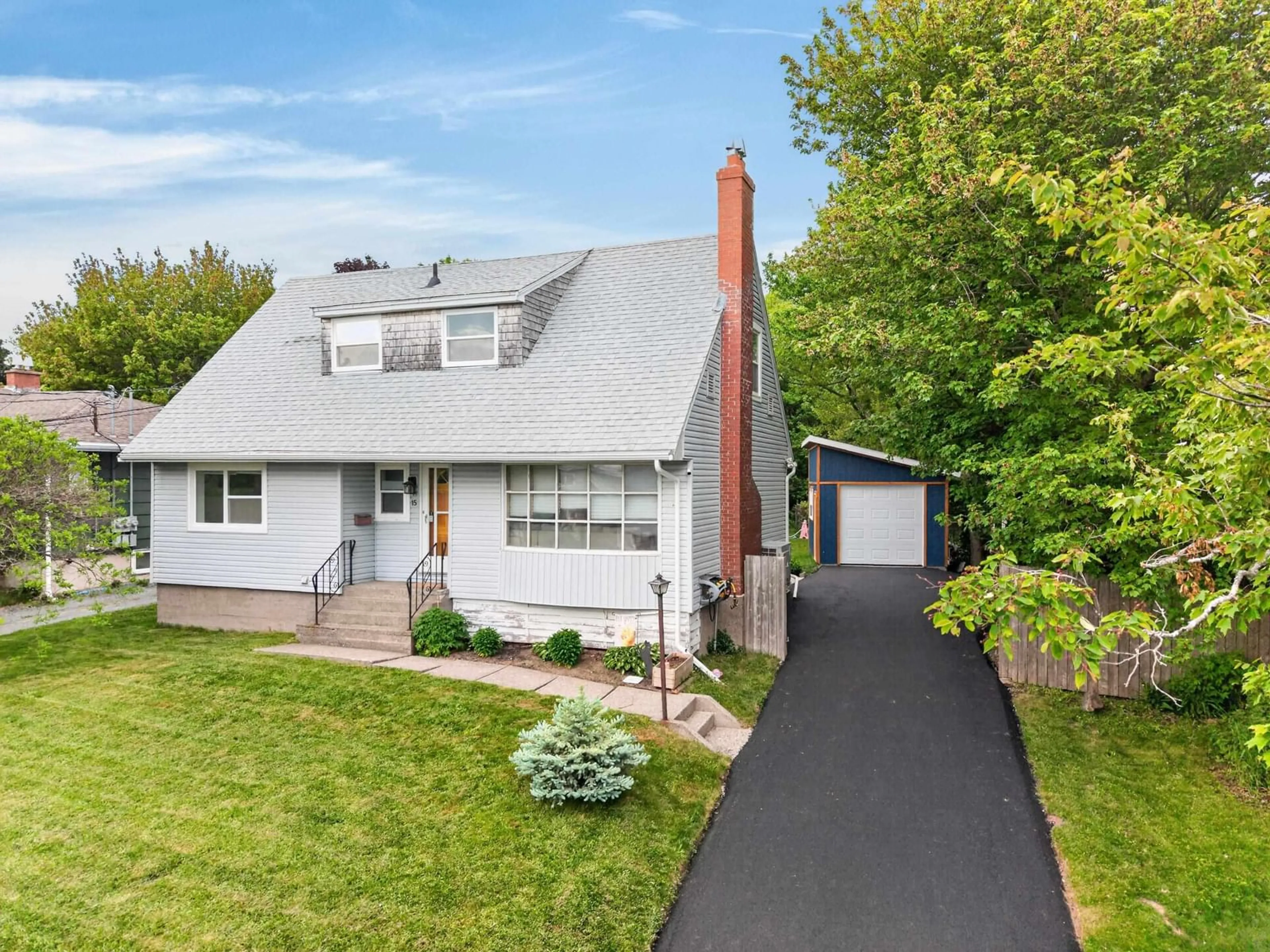 Home with vinyl exterior material, street for 15 Hilltop Terr, Dartmouth Nova Scotia B2Y 3T2