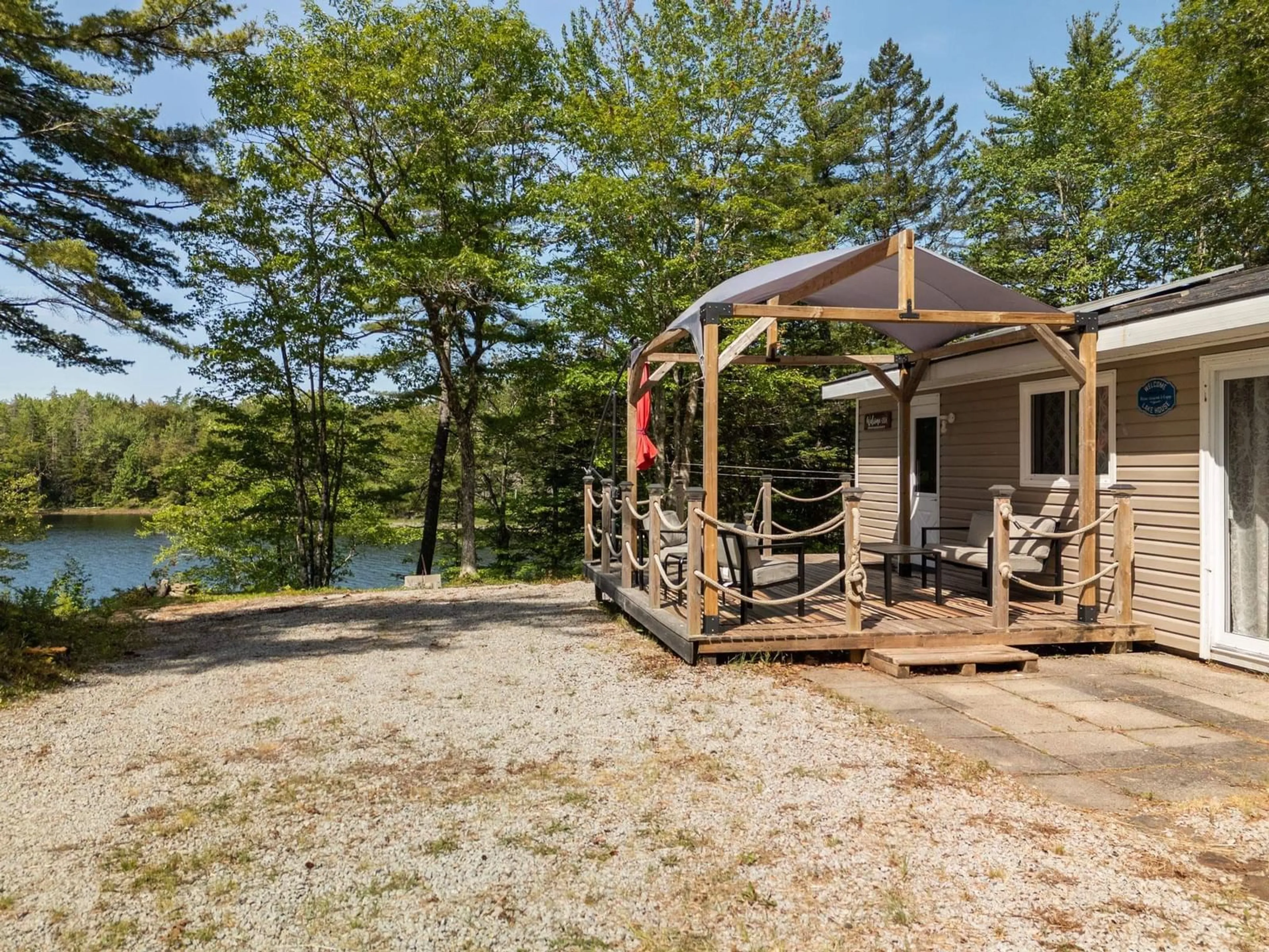 Patio, water/lake/river/ocean view for 799 Coldstream Rd, East Quinan Nova Scotia B0W 3M0