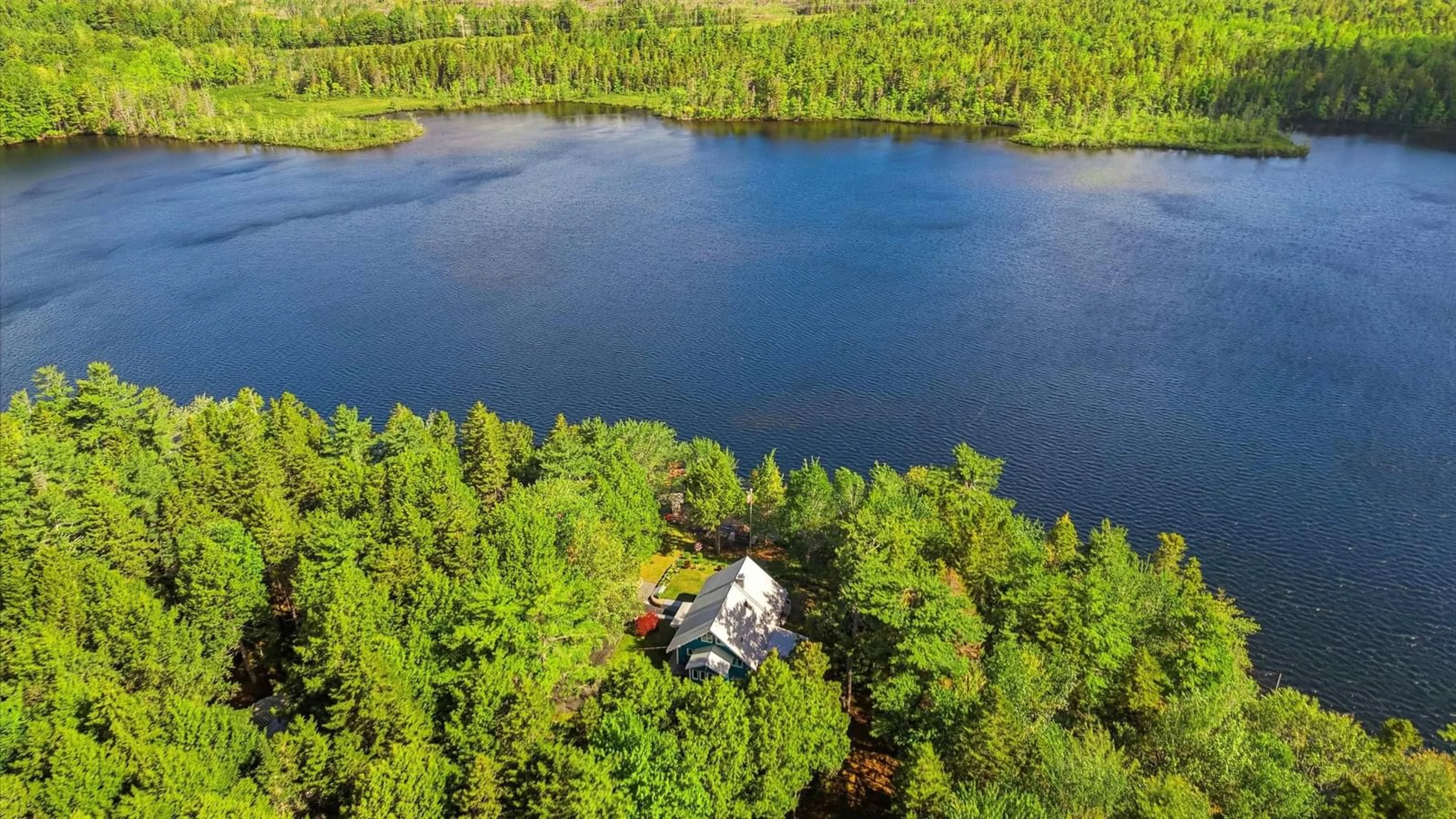 A pic from outside/outdoor area/front of a property/back of a property/a pic from drone, water/lake/river/ocean view for 3570 Highway 325, Newcombville Nova Scotia B4V 7V5