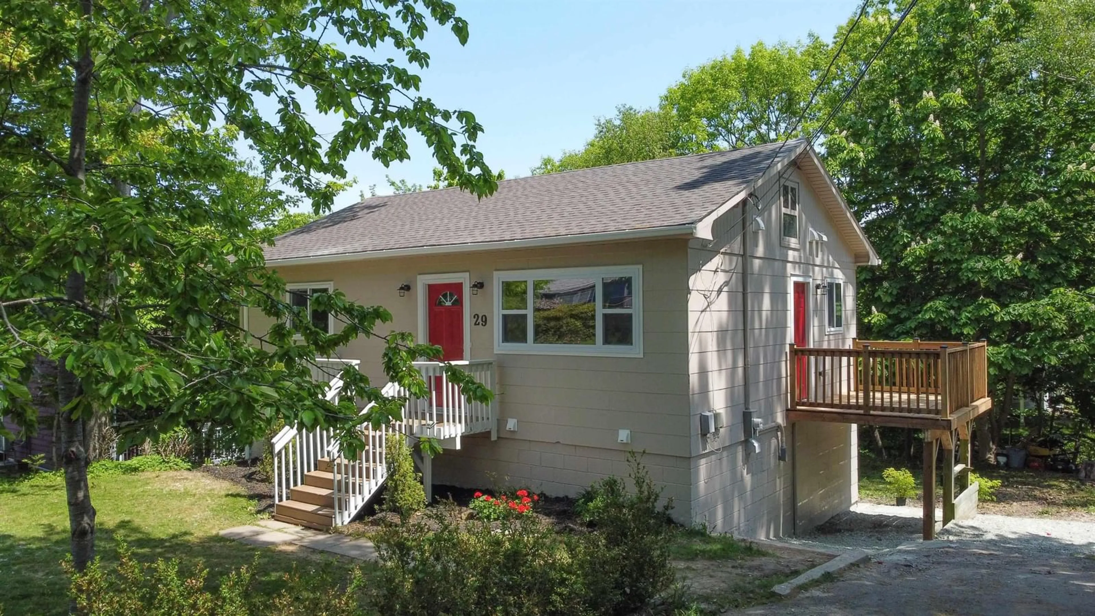 Home with vinyl exterior material, street for 29 Joyce Ave, Halifax Nova Scotia B3P 1W7