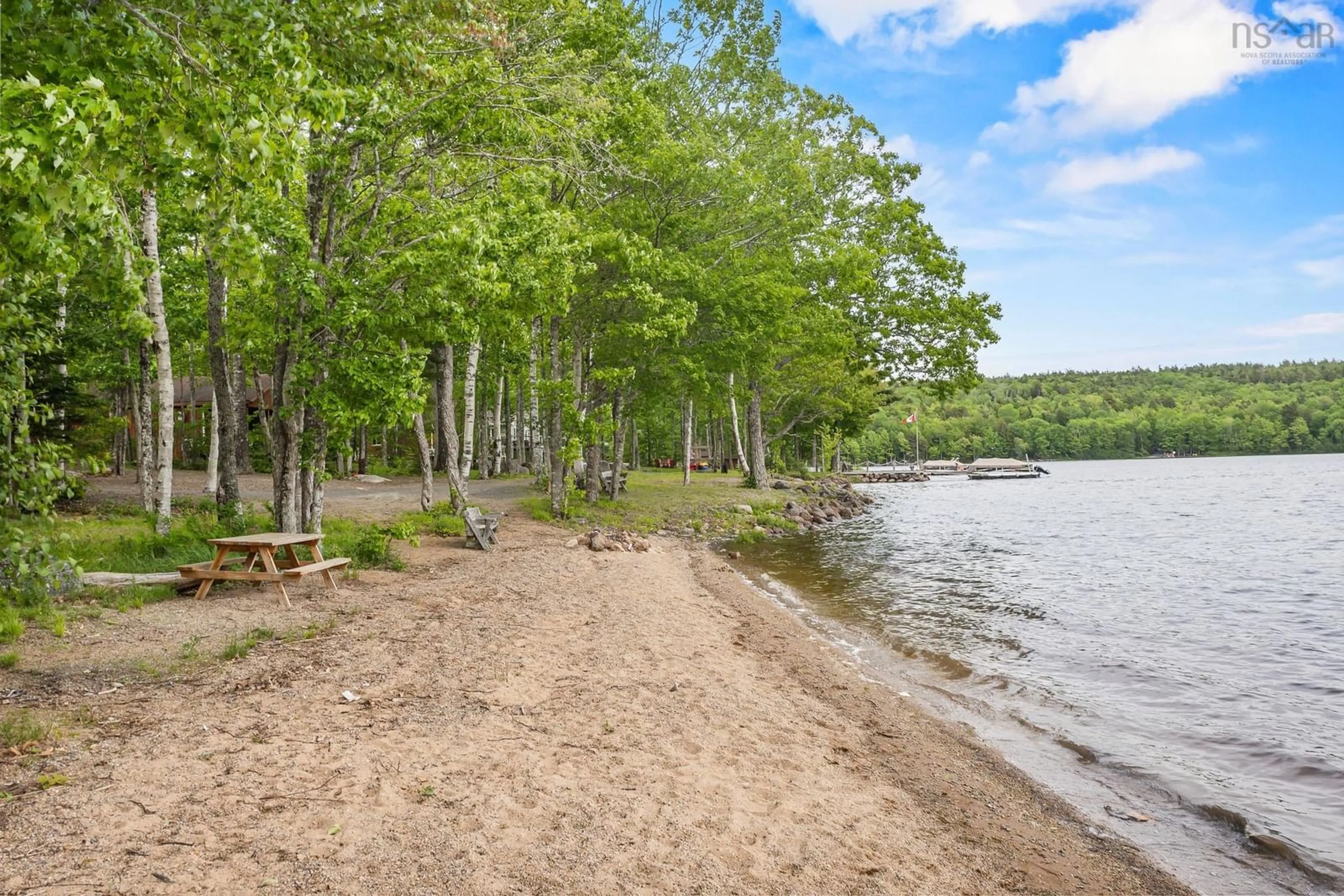 Patio, water/lake/river/ocean view for 62 Canyon Point Rd, Upper Vaughan Nova Scotia B0N 2T0