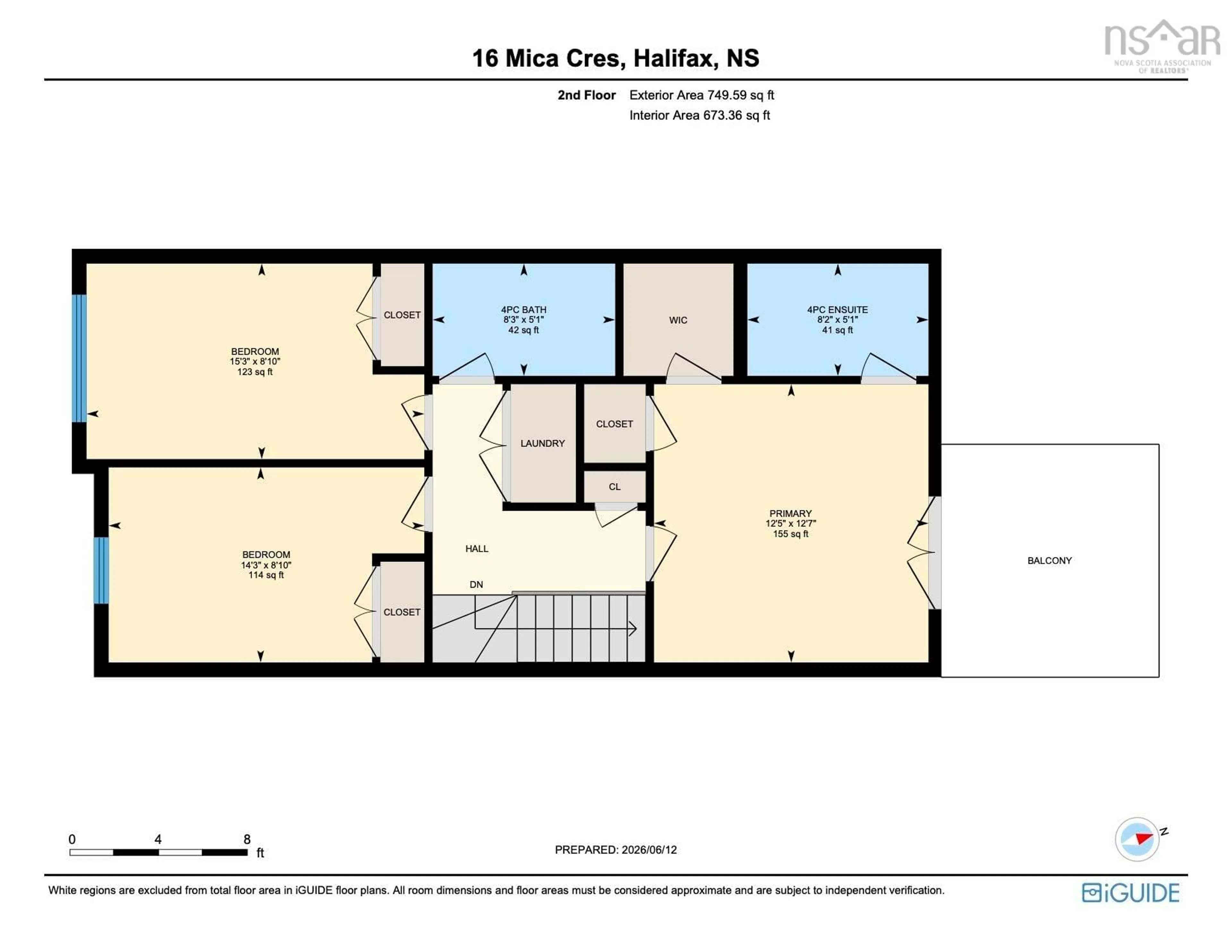 Floor plan for 16 Mica Cres, Halifax Nova Scotia B3P 0G8