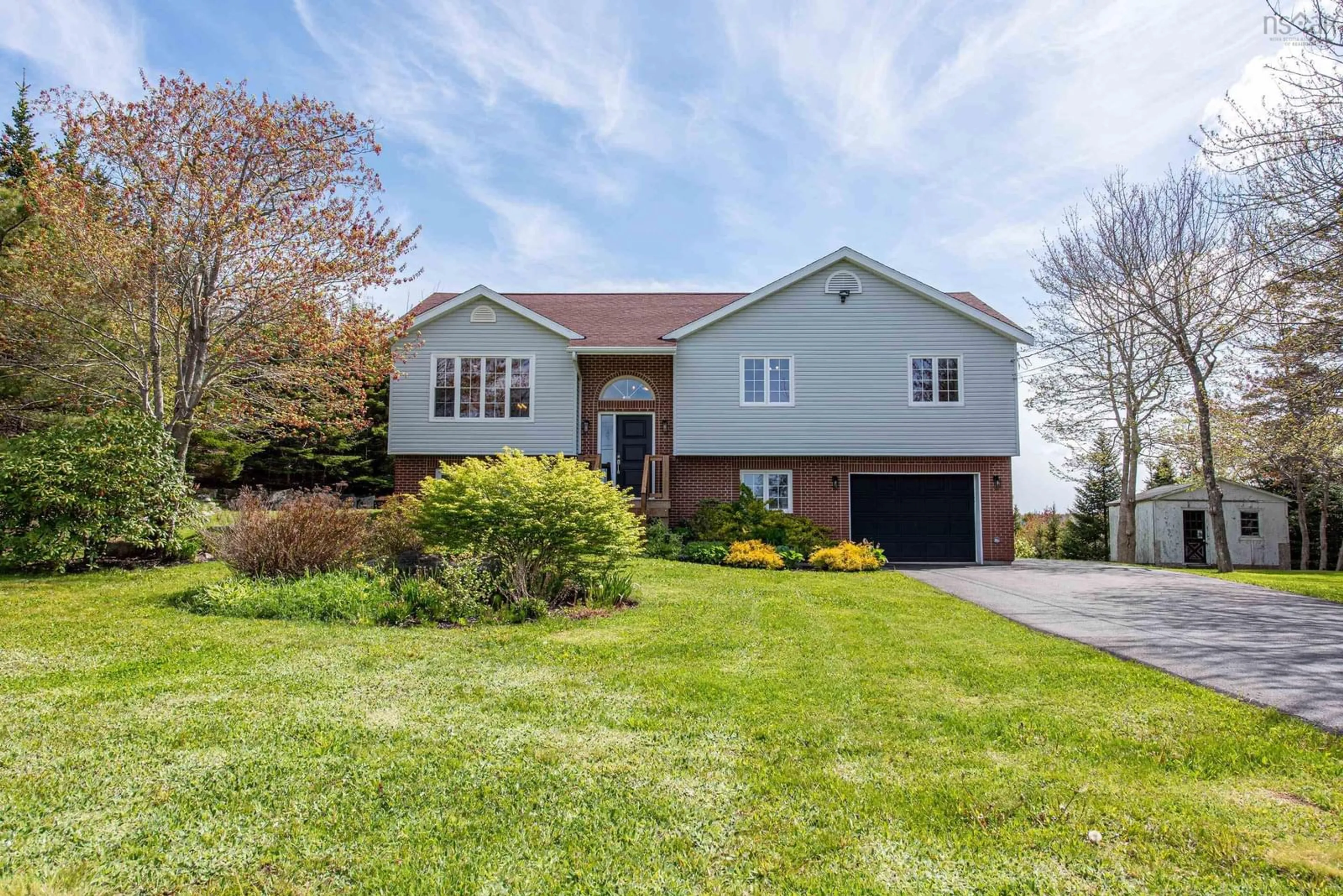 Home with vinyl exterior material, street for 163 Bayview Dr, Whites Lake Nova Scotia B3T 1Z1