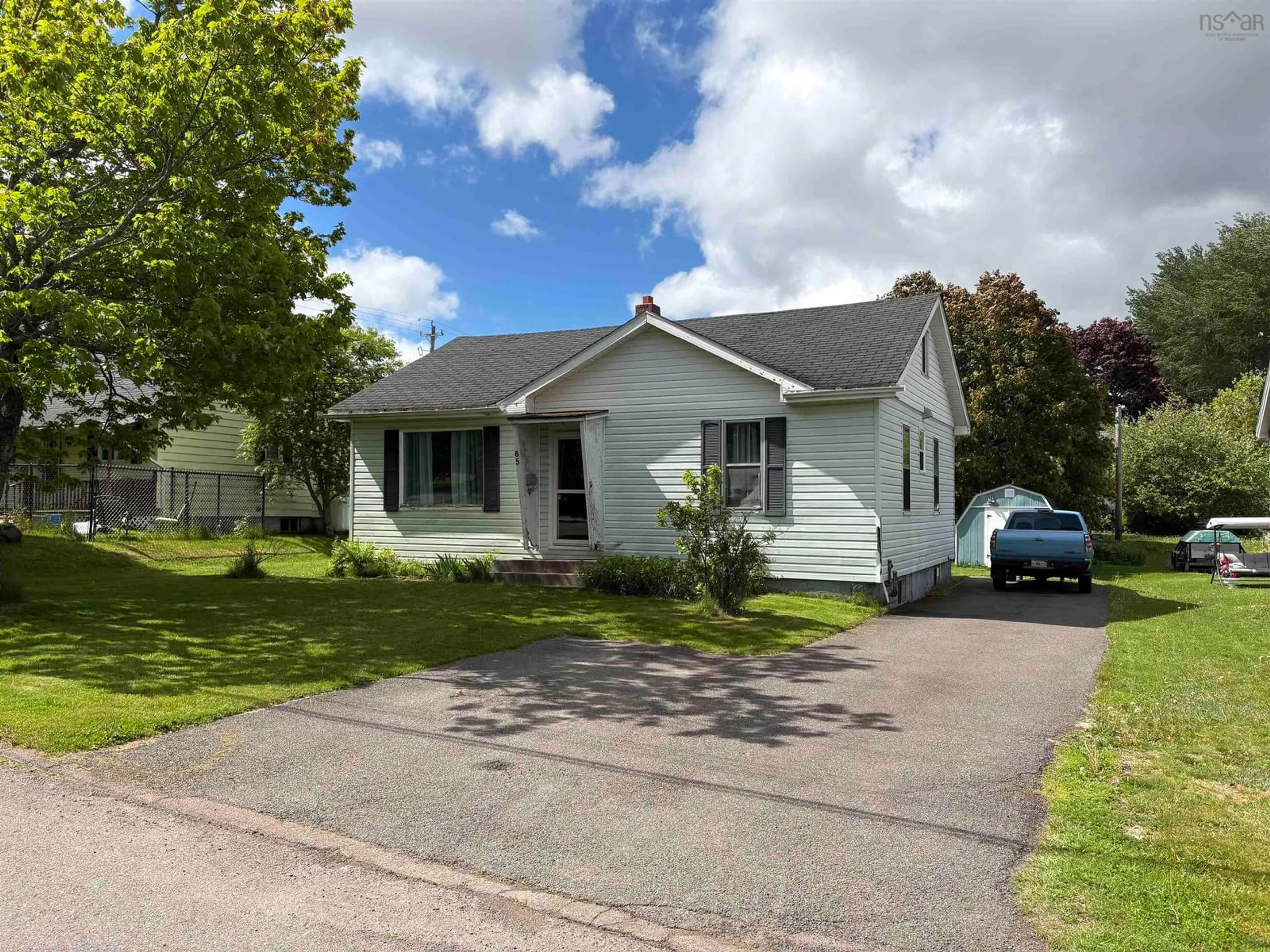 A pic from outside/outdoor area/front of a property/back of a property/a pic from drone, street for 65 Charles St, Amherst Nova Scotia B4H 3P9