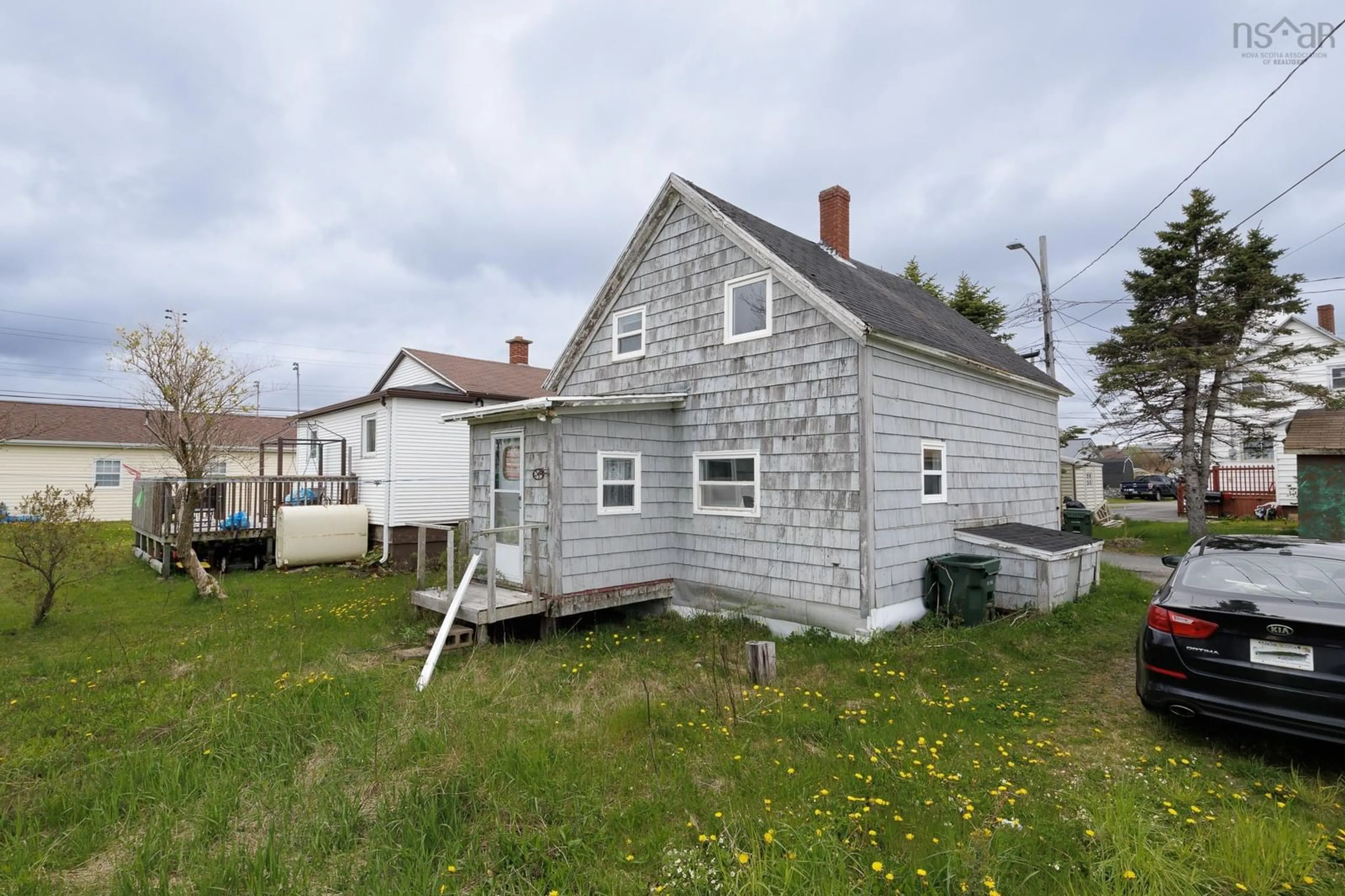 A pic from outside/outdoor area/front of a property/back of a property/a pic from drone, building for 6 Miles Lane, Glace Bay Nova Scotia B1A 1M9